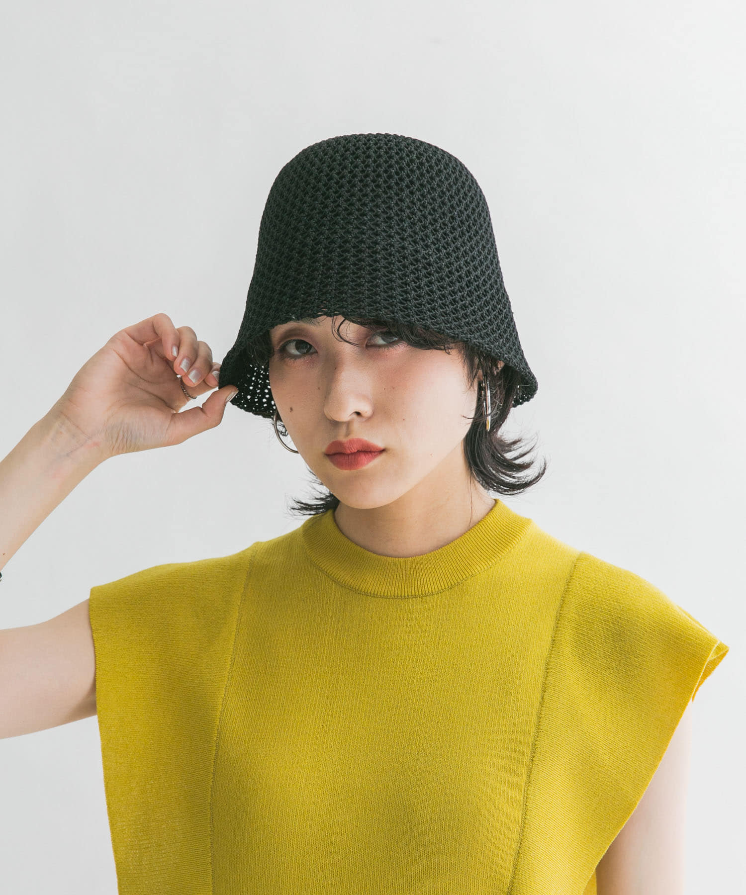 CONTROL FREAK　透かしサーモハット BLACK one