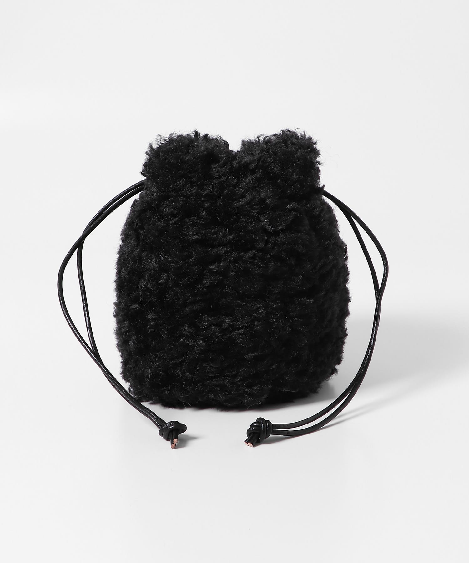 helen moore　DRAWSTRING SMALL PORCH BLACK FREE