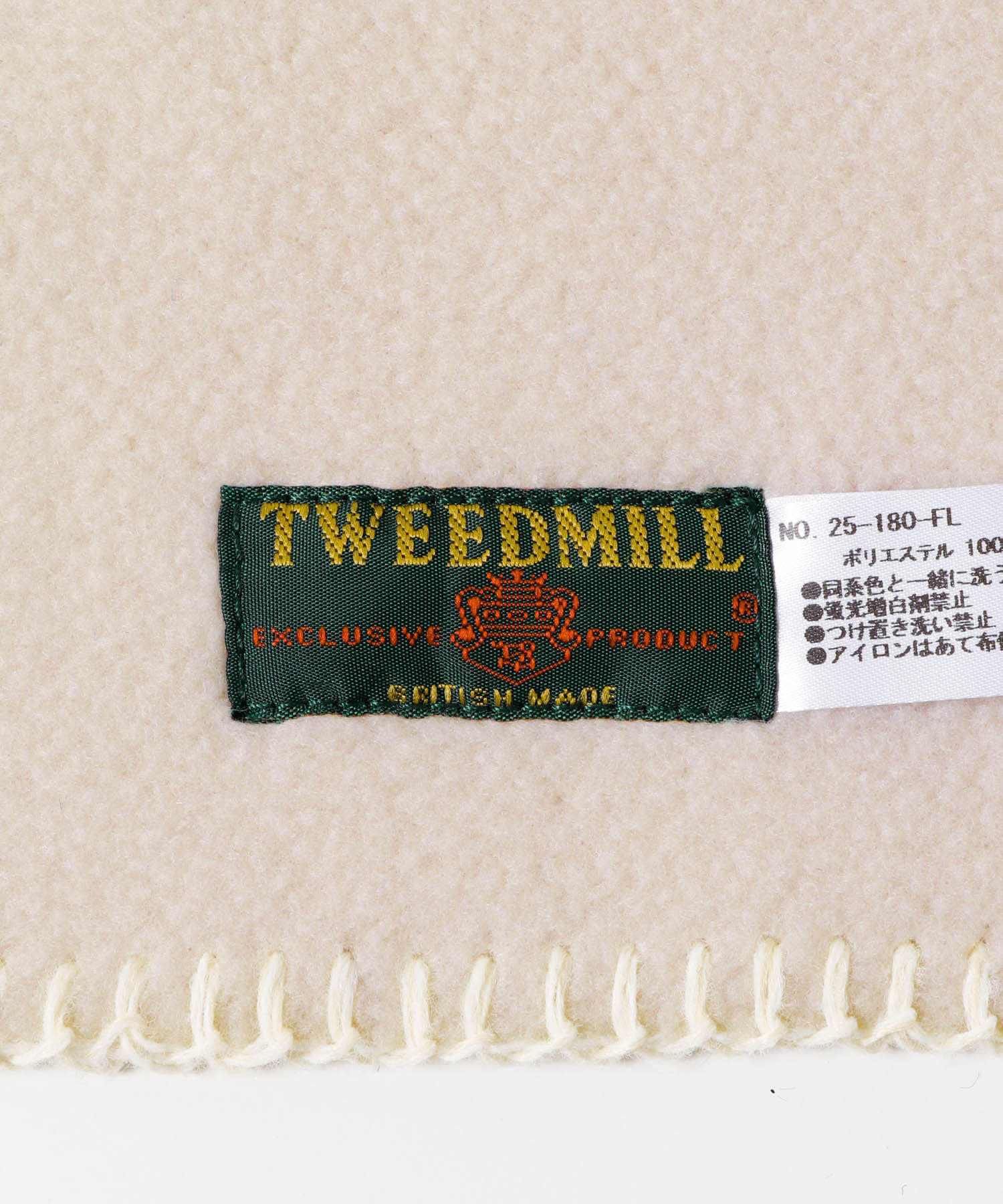 TWEED MILL　Fleece Muffler OATMEAL FREE