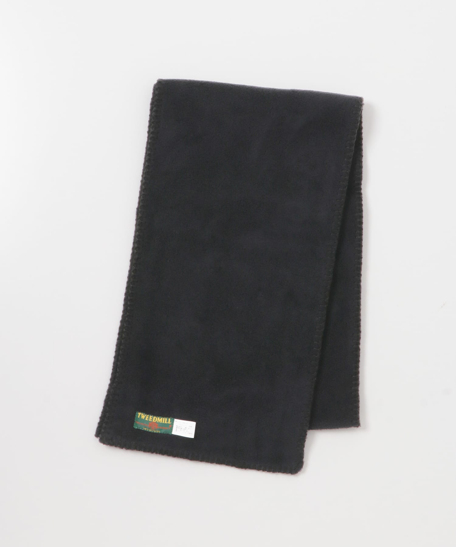 TWEED MILL　Fleece Muffler BLACK FREE
