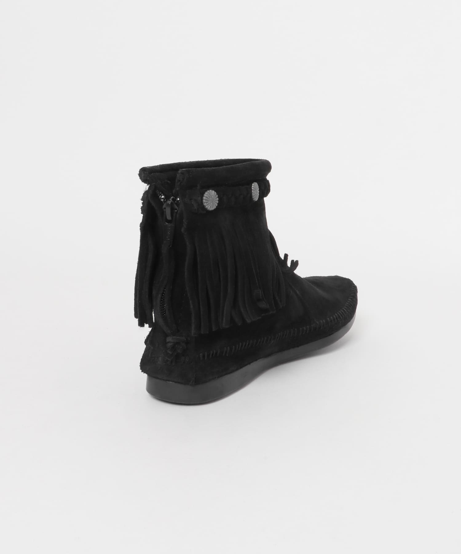 MINNETONKA　HIGHTOP BACKZIP BOOTS BLACK 7