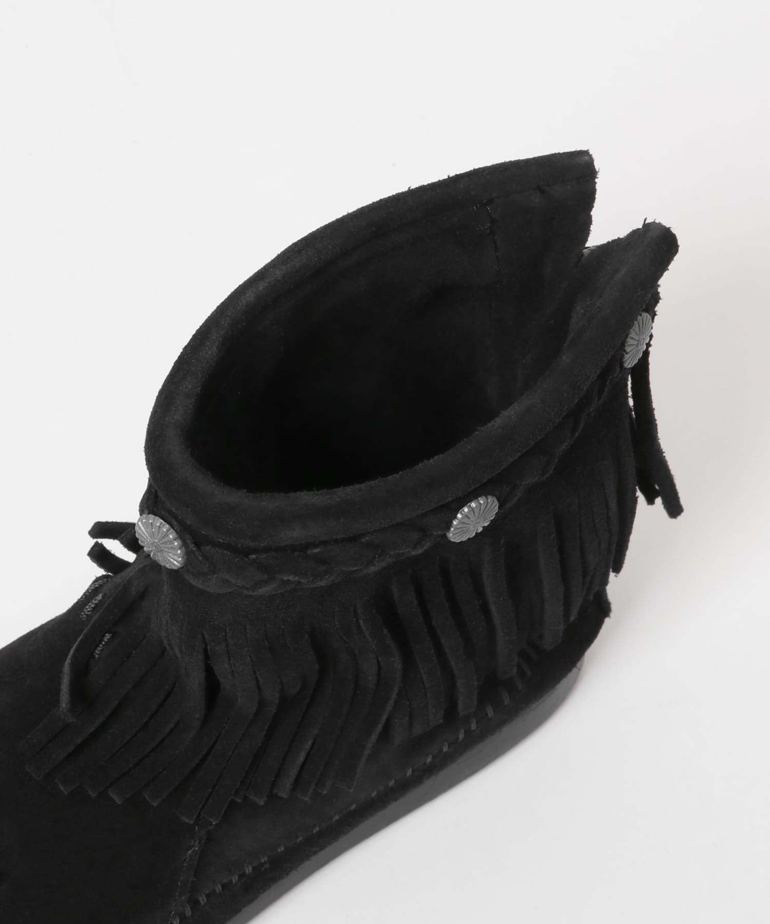 MINNETONKA　HIGHTOP BACKZIP BOOTS BLACK 7