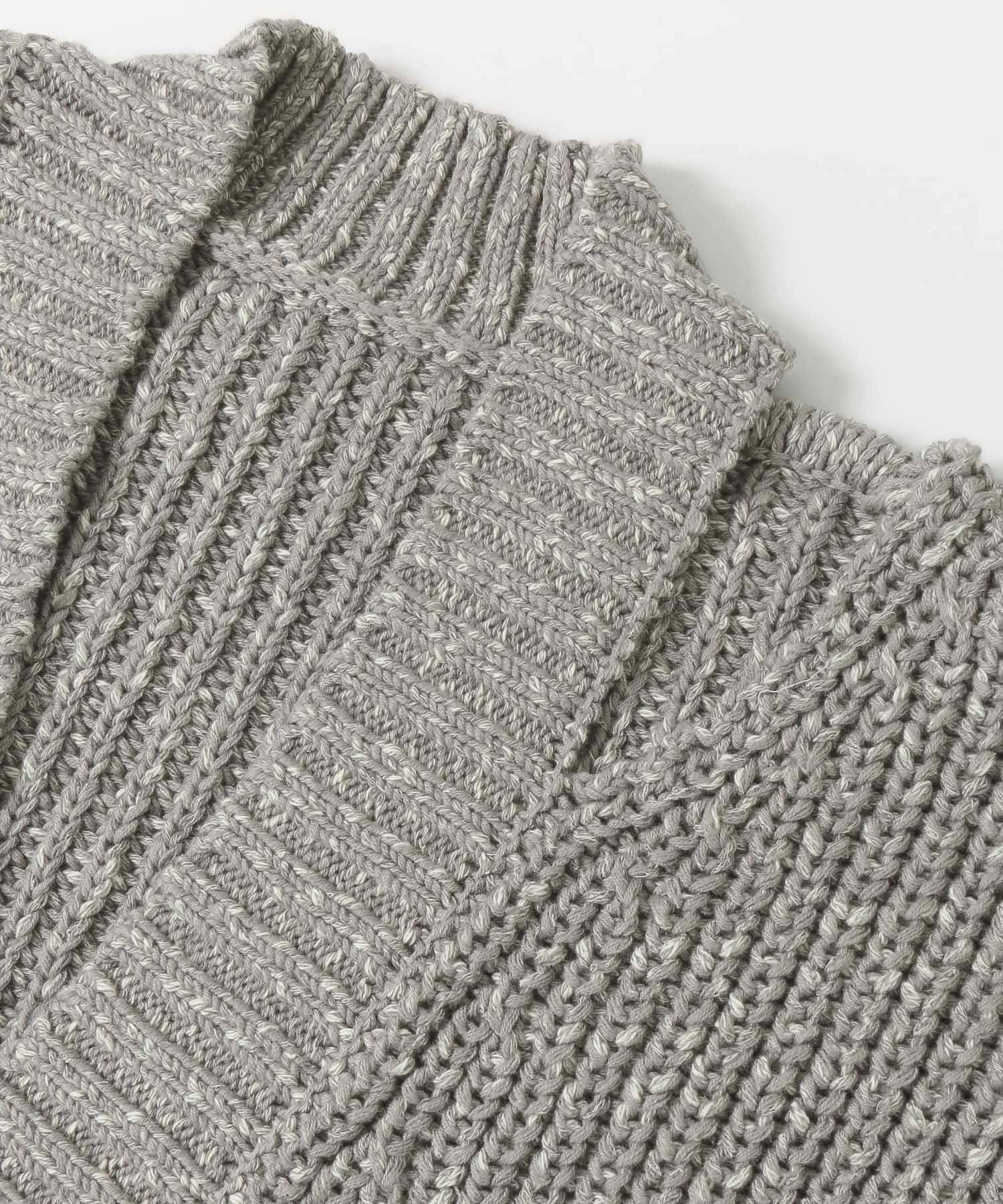 ショルダースリットBIGカーディガン GRAY one
