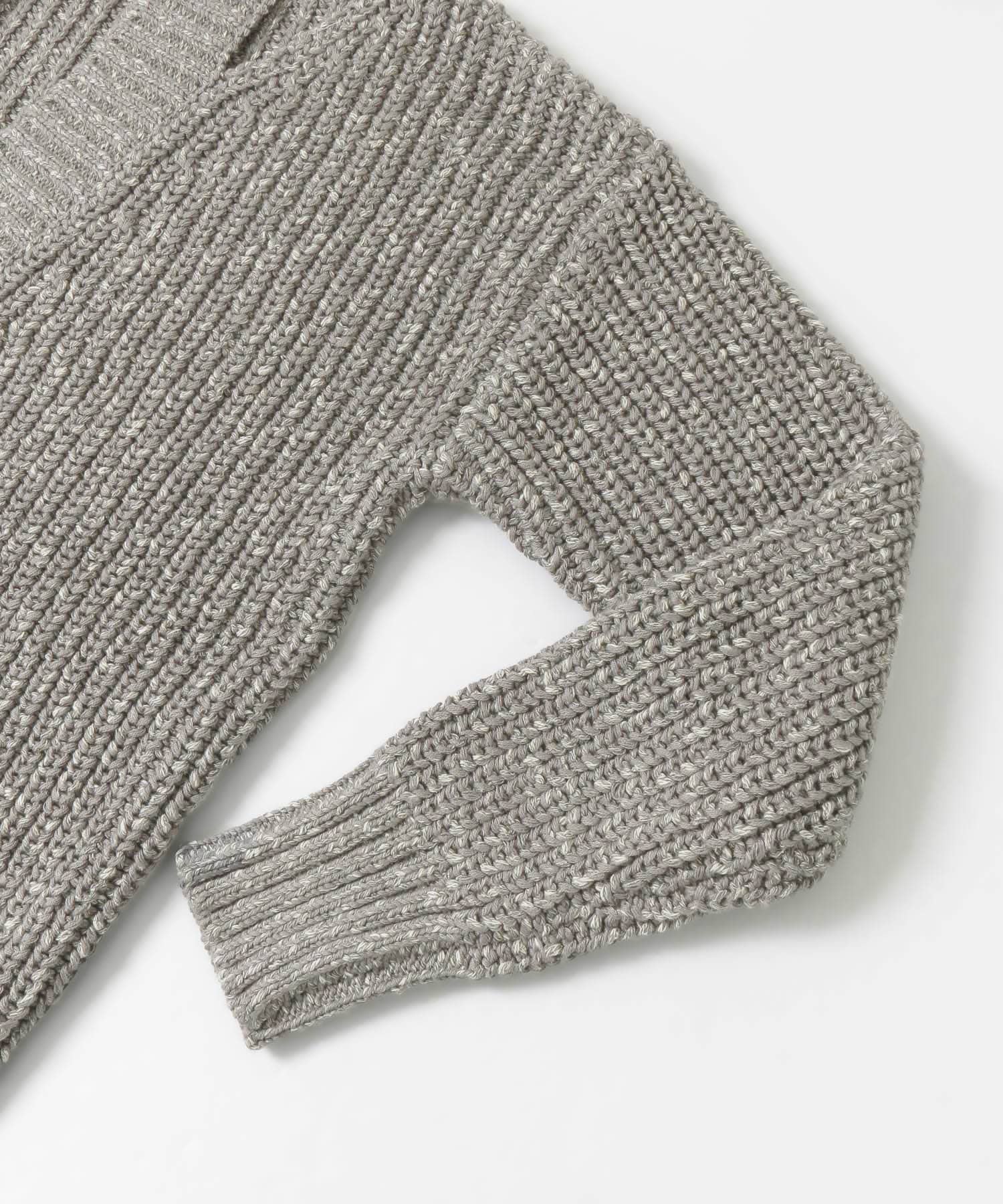 ショルダースリットBIGカーディガン GRAY one
