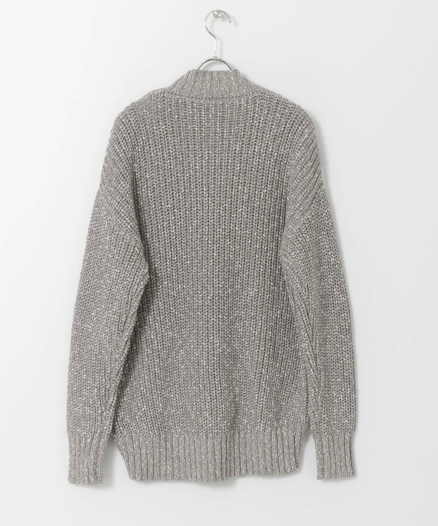 ショルダースリットBIGカーディガン GRAY one