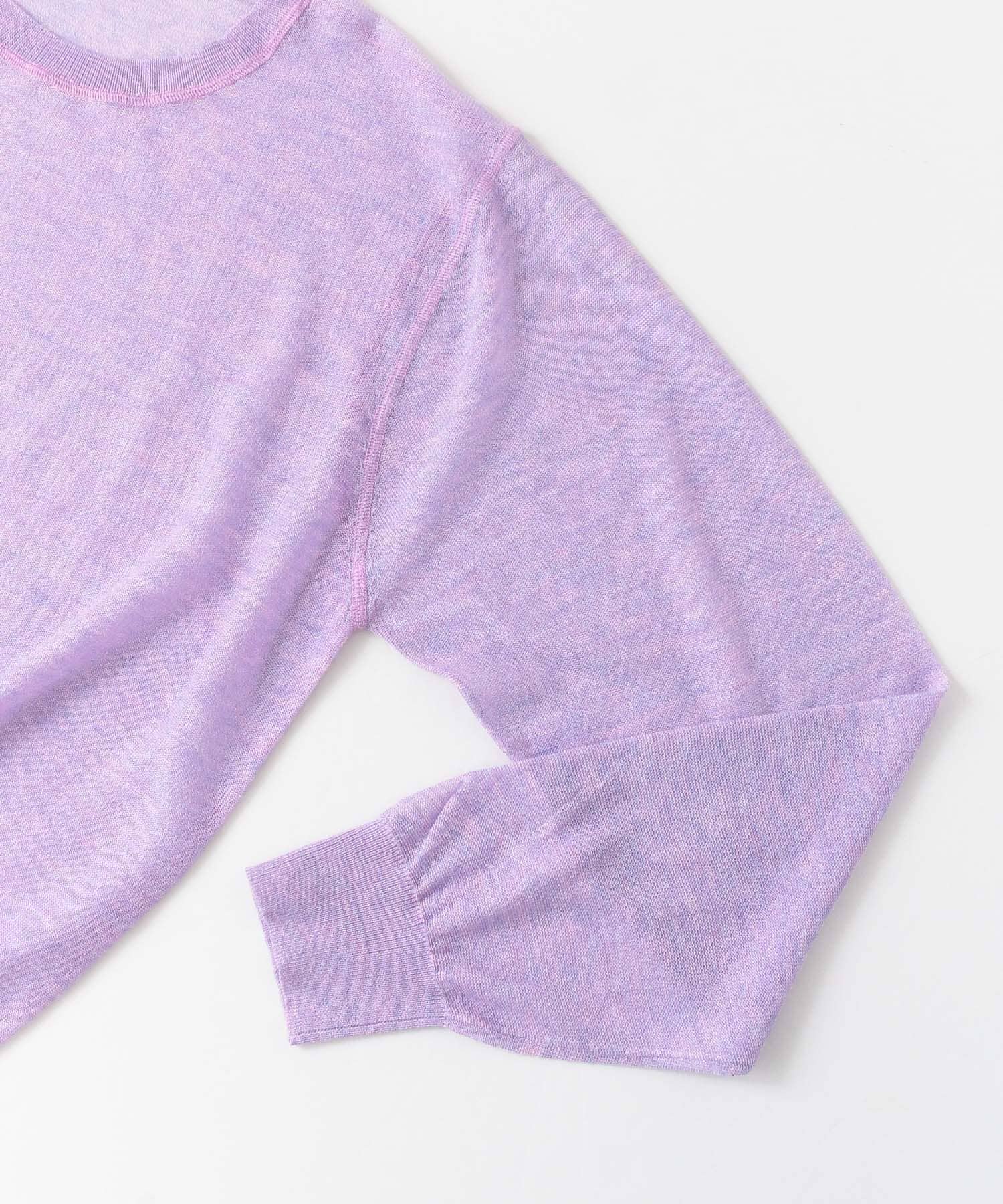クルーネックシアーニット∴ LAVENDER one