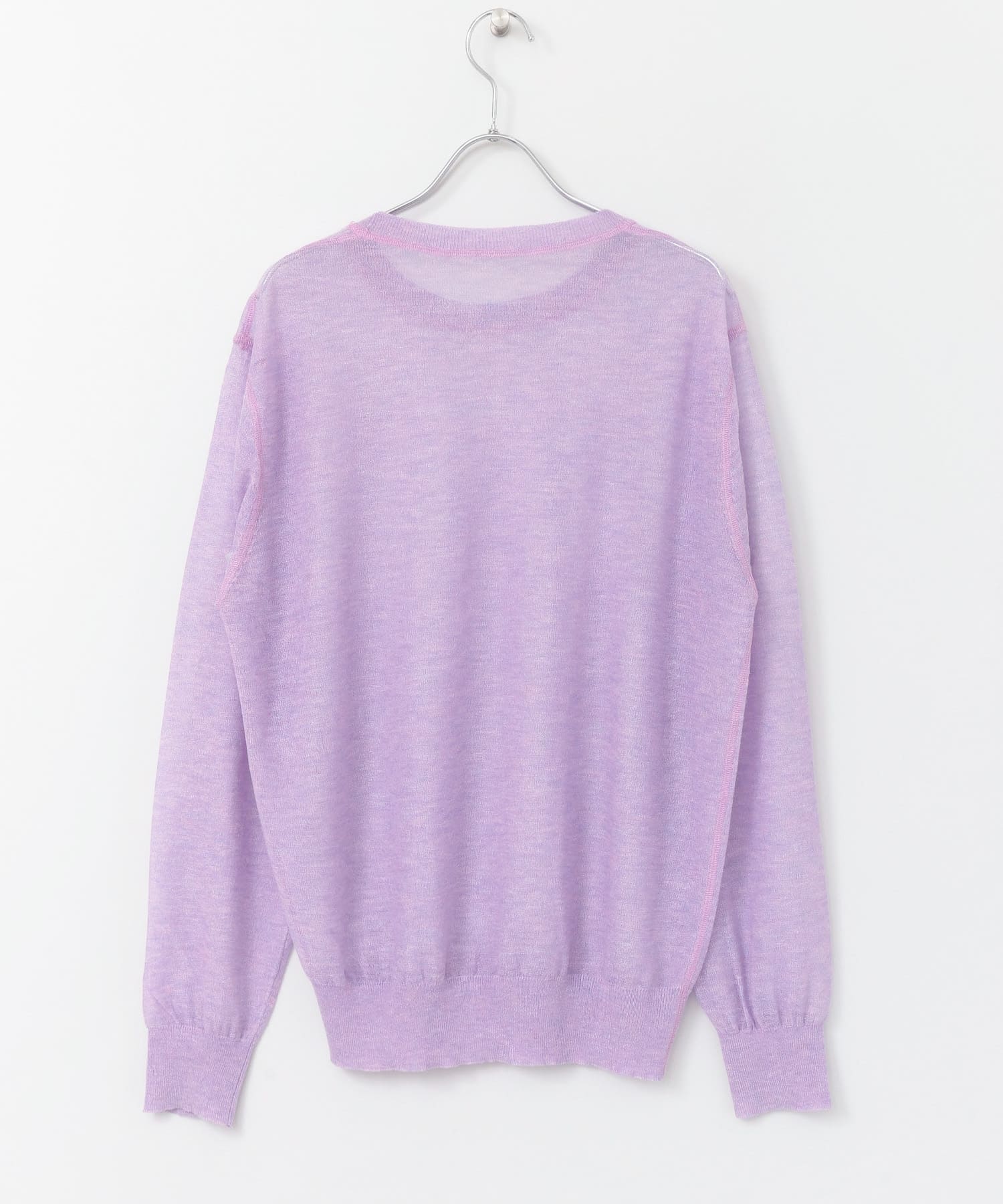 クルーネックシアーニット∴ LAVENDER one
