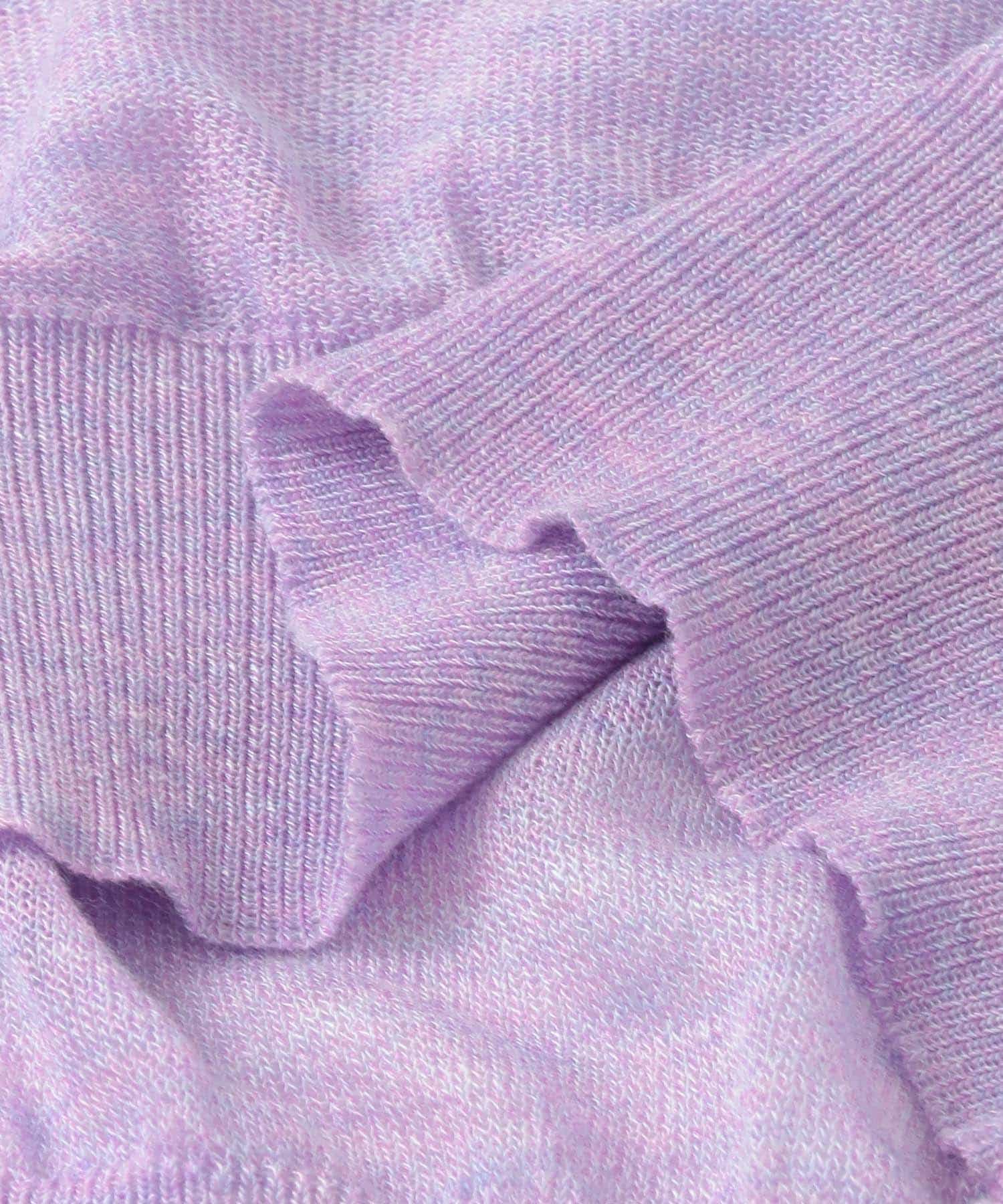クルーネックシアーニット∴ LAVENDER one