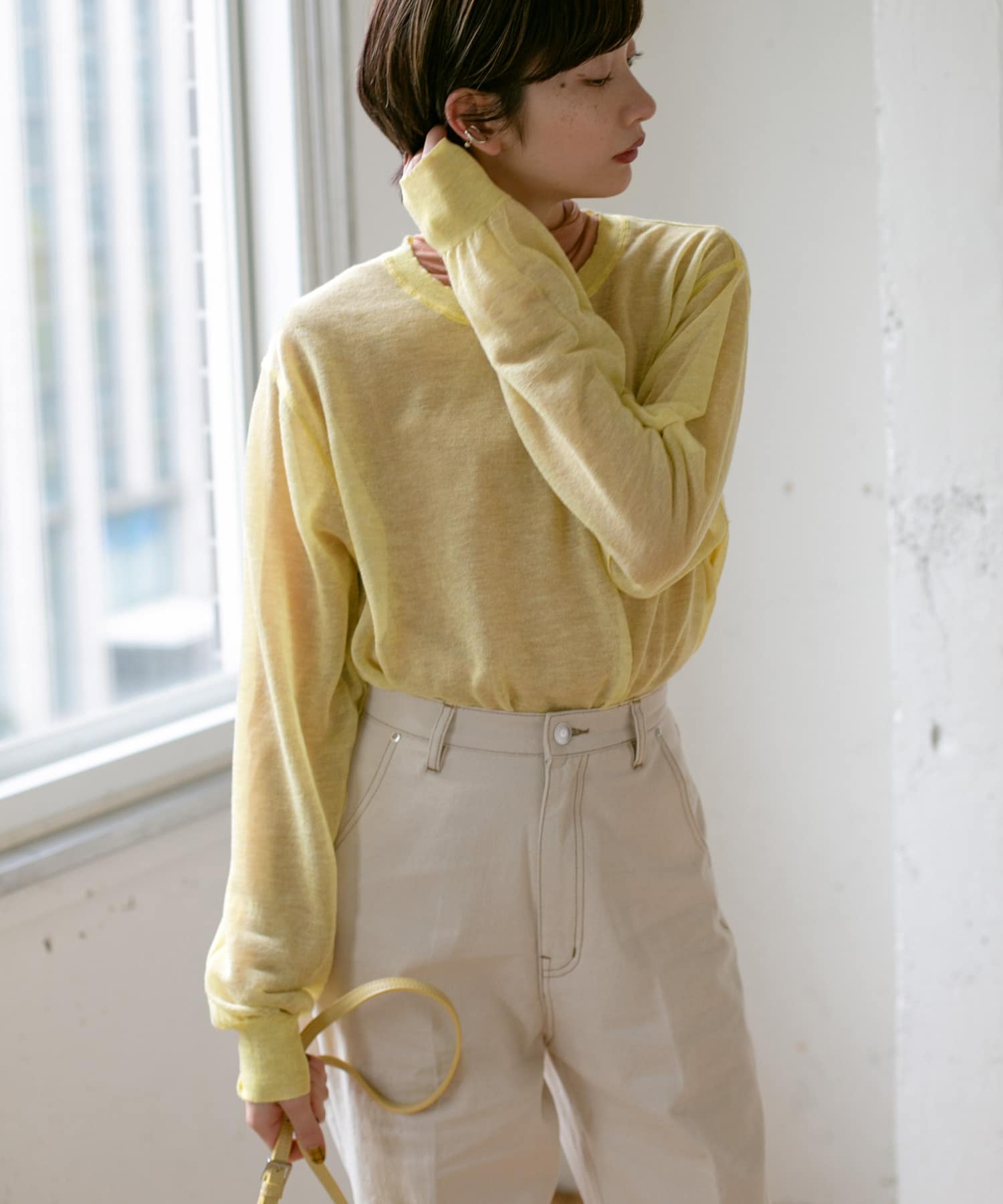 身長：159cm サイズ：one
