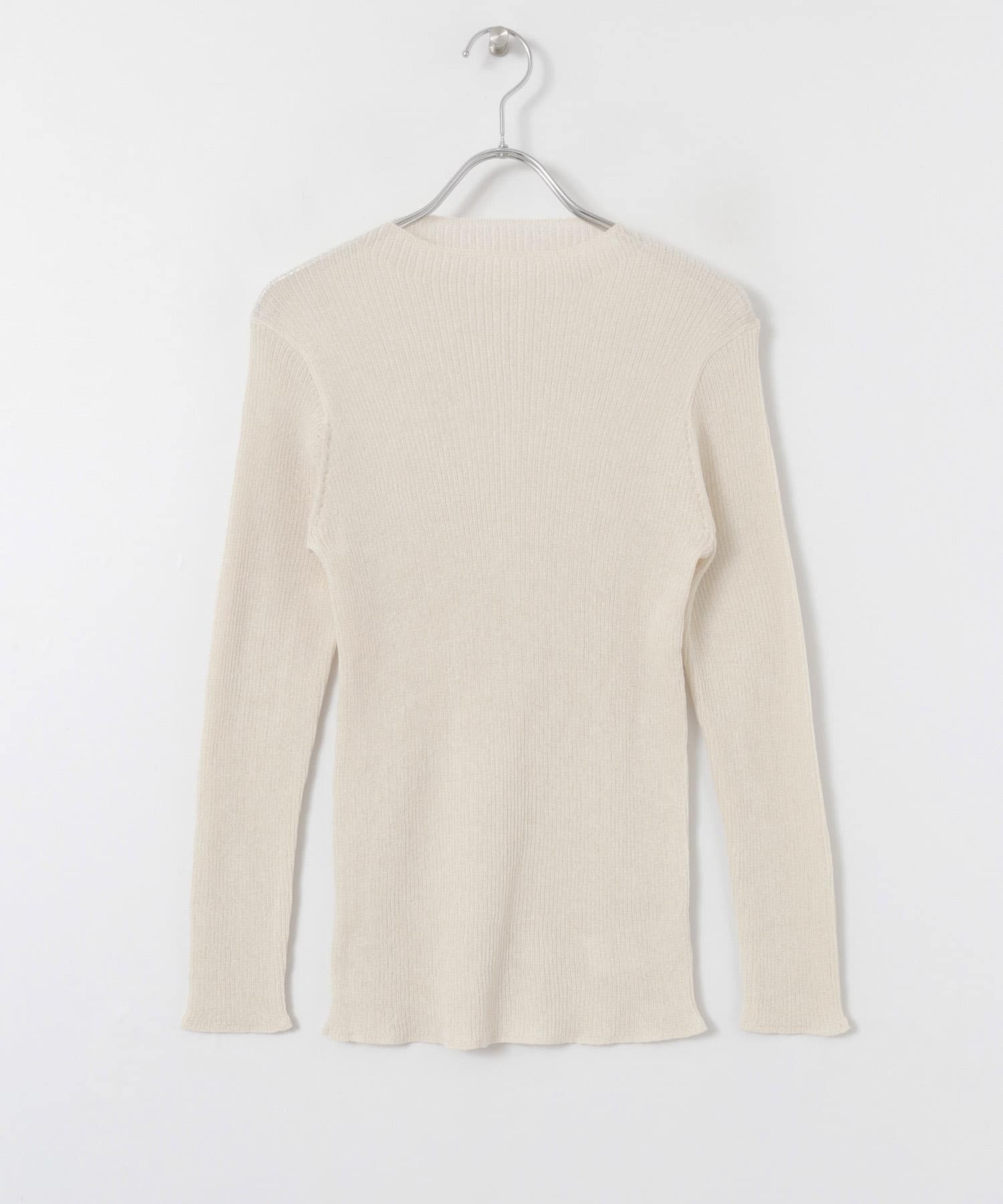 ボトルネックRIBニット∴ IVORY one