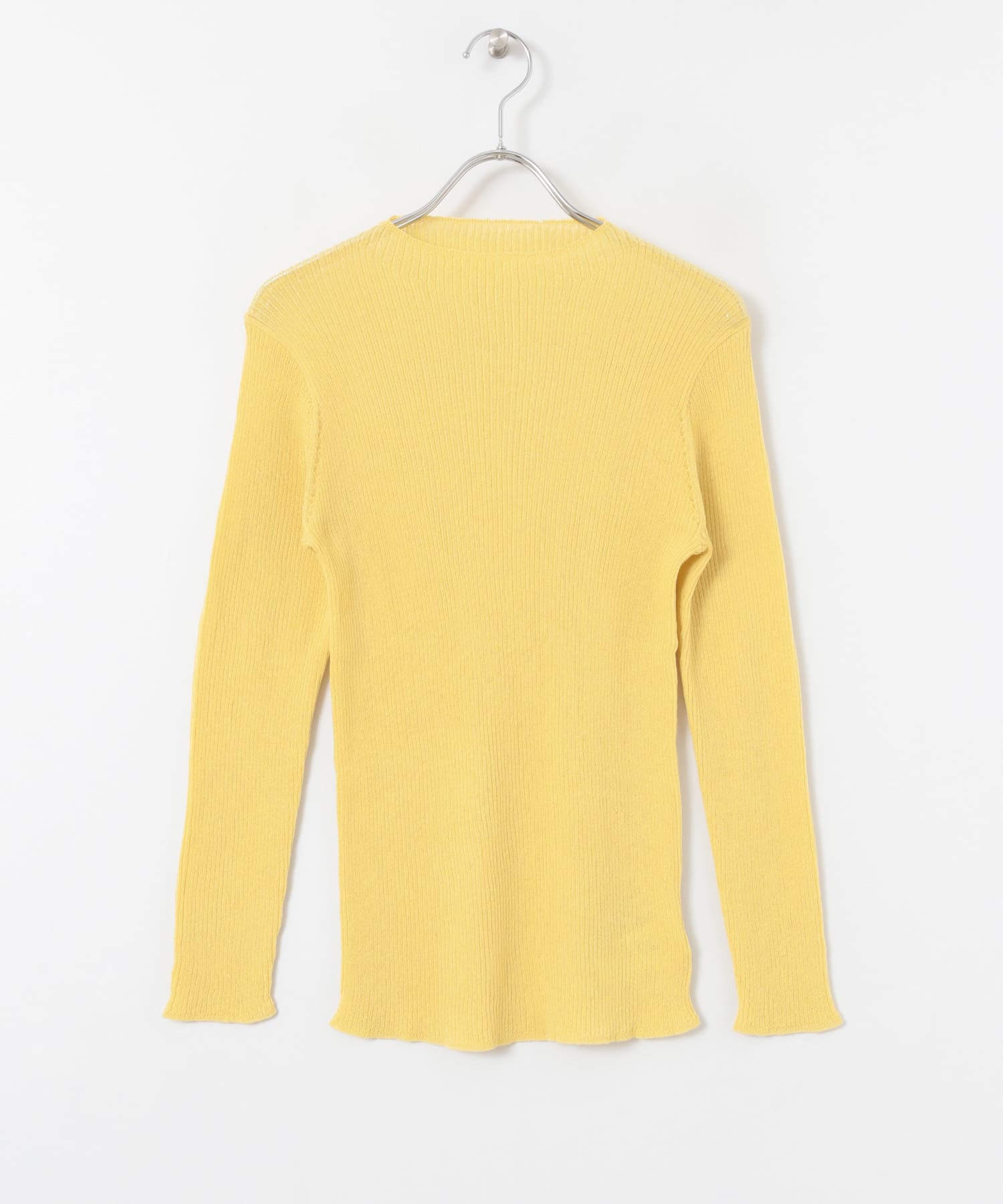 ボトルネックRIBニット∴ YELLOW one