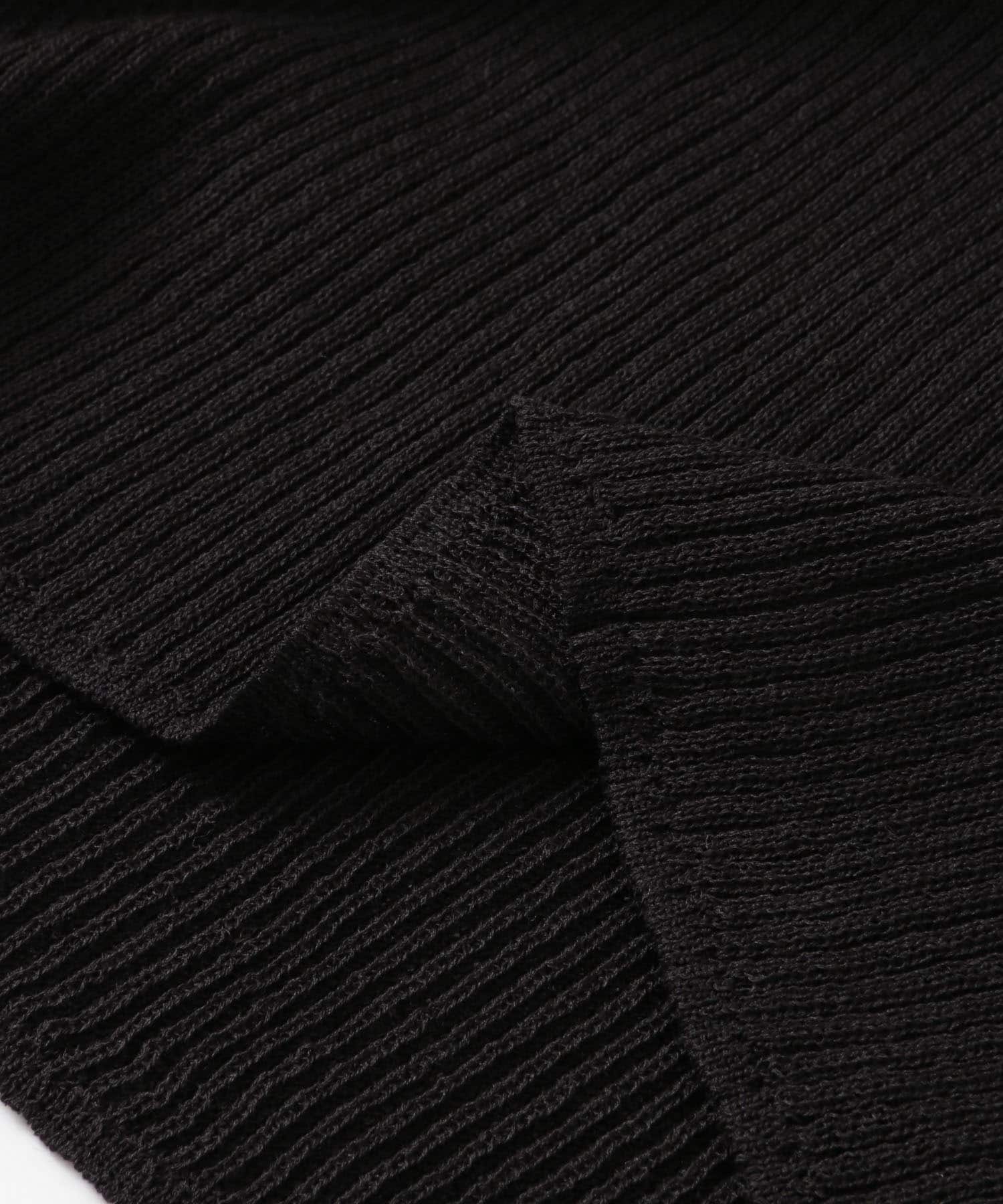 ボトルネックRIBニット∴ BLACK one