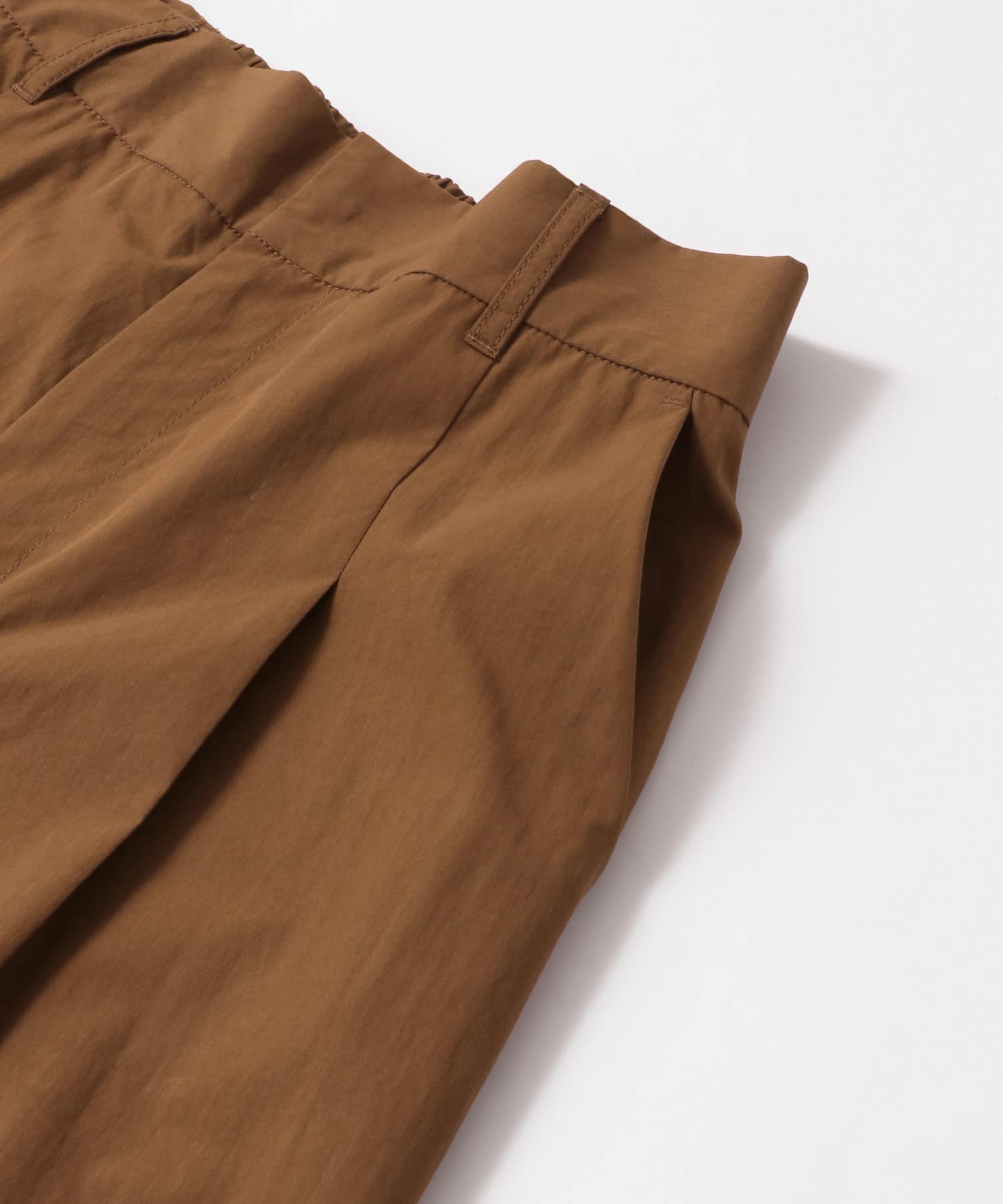 フロントタックハーフパンツ∴ BROWN one