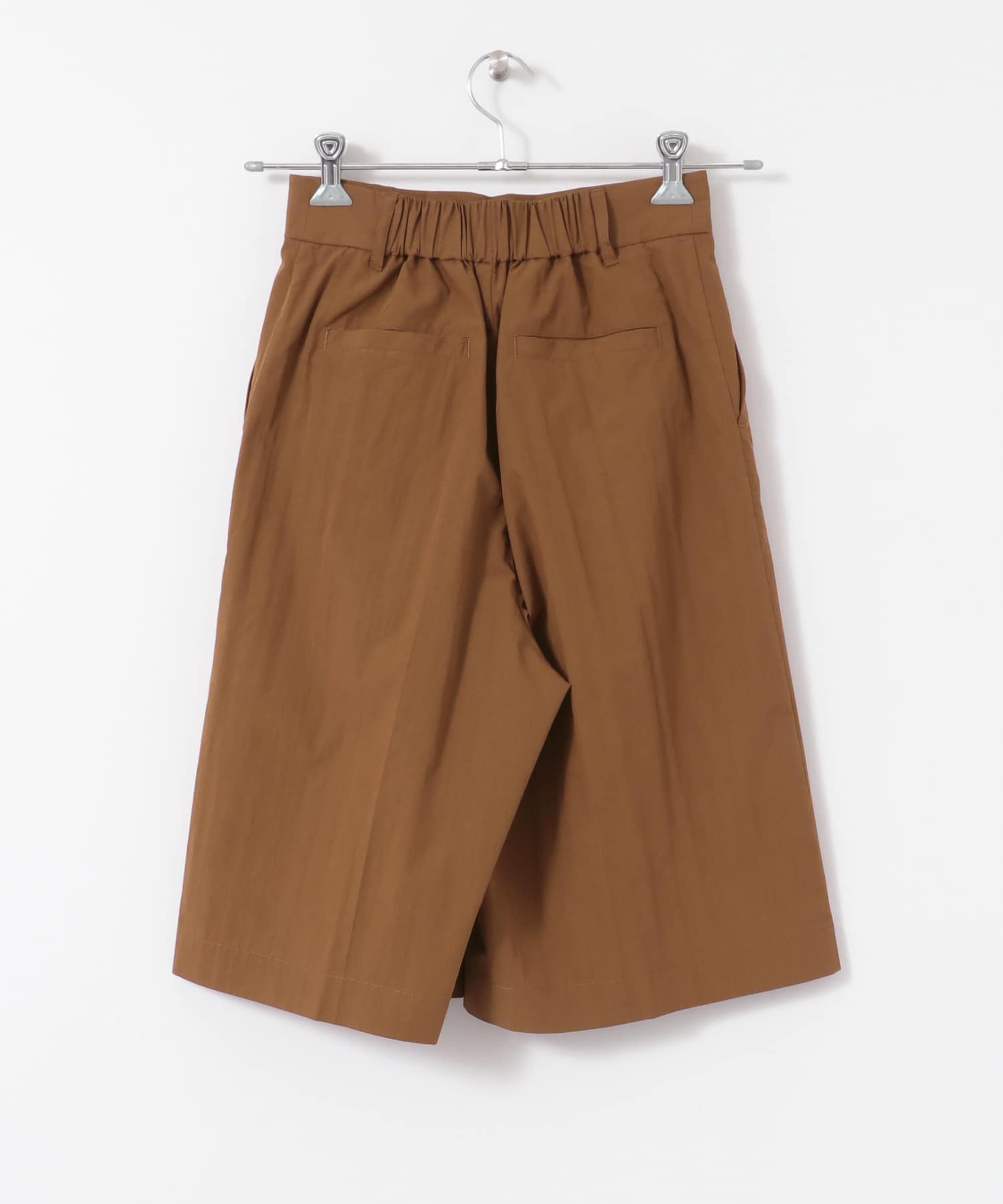フロントタックハーフパンツ∴ BROWN one