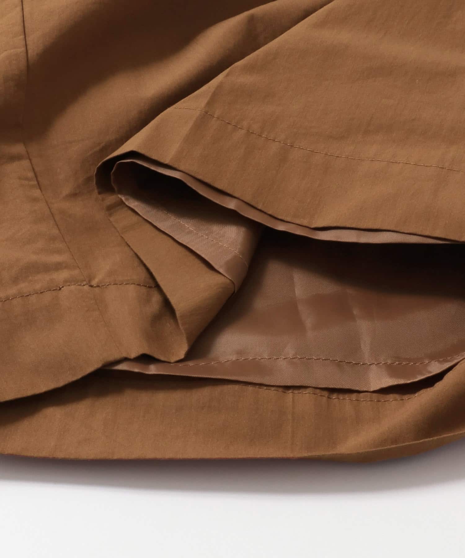 フロントタックハーフパンツ∴ BROWN one