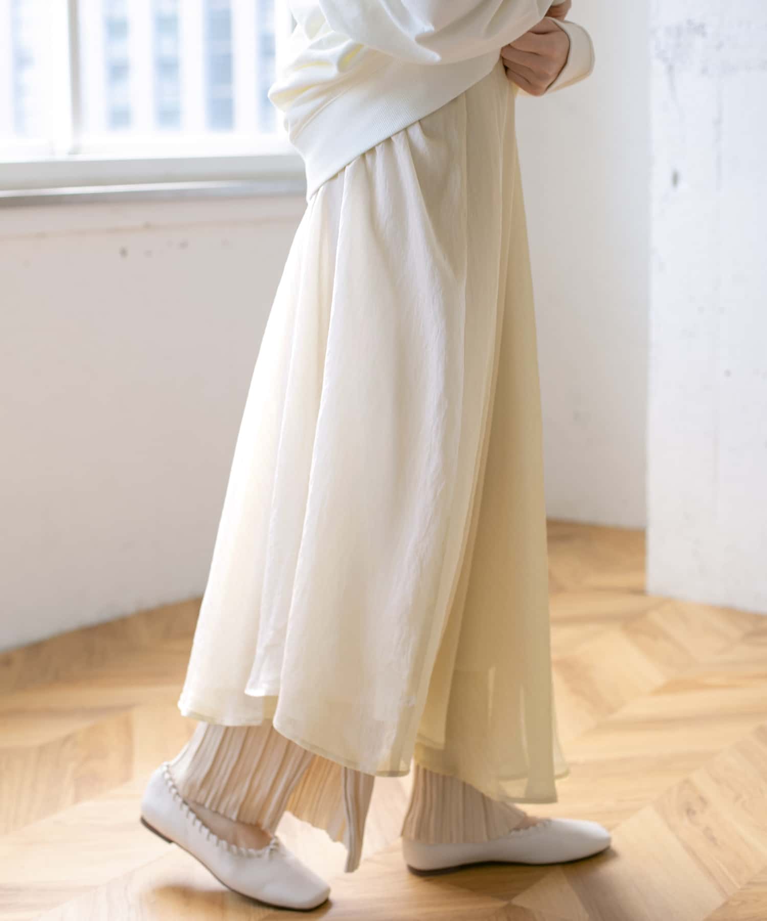 イレヘムシアースカート∴ CREAM one