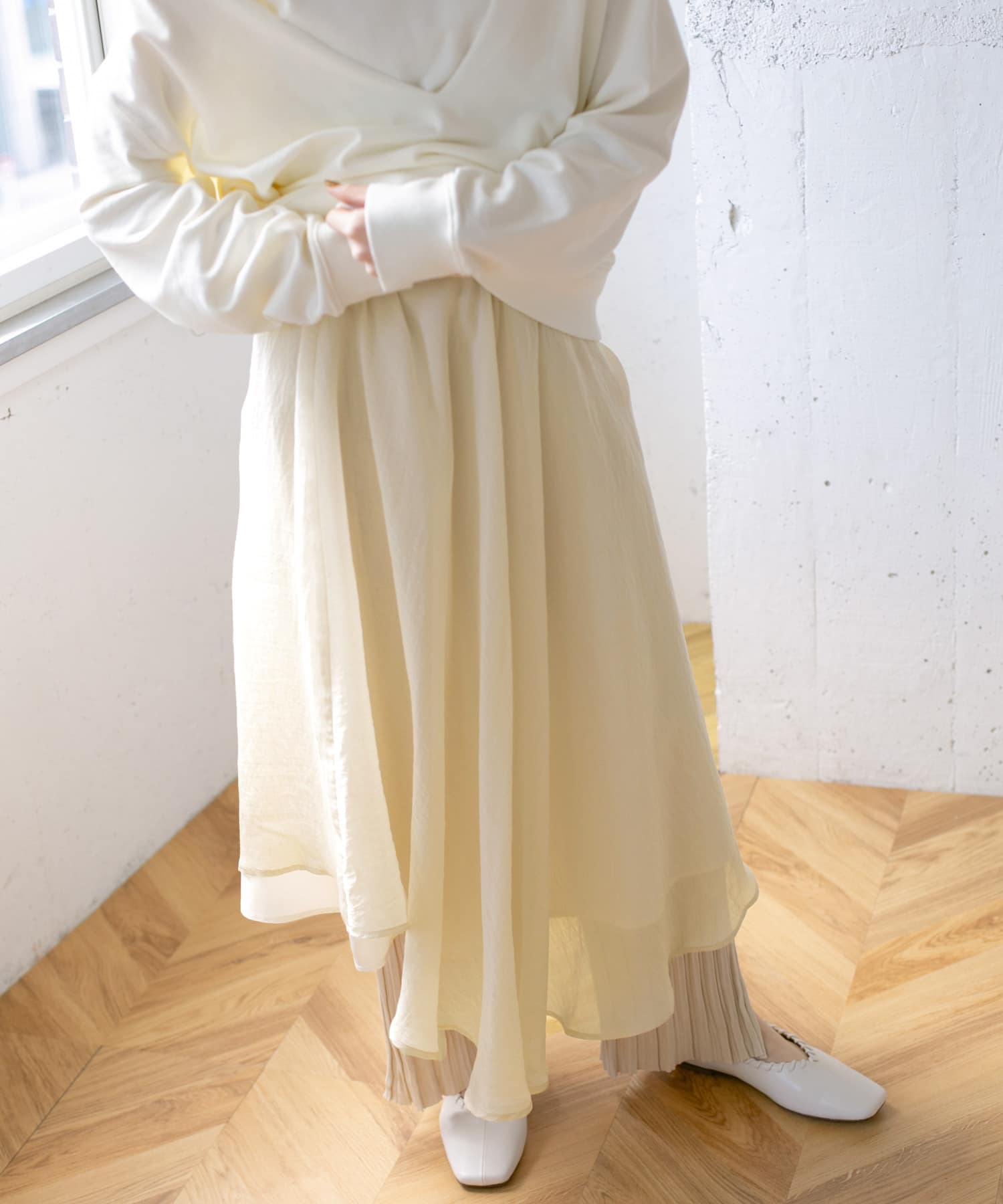 イレヘムシアースカート∴ CREAM one