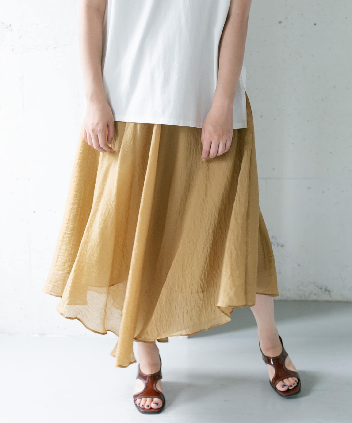 イレヘムシアースカート∴ CAMEL one