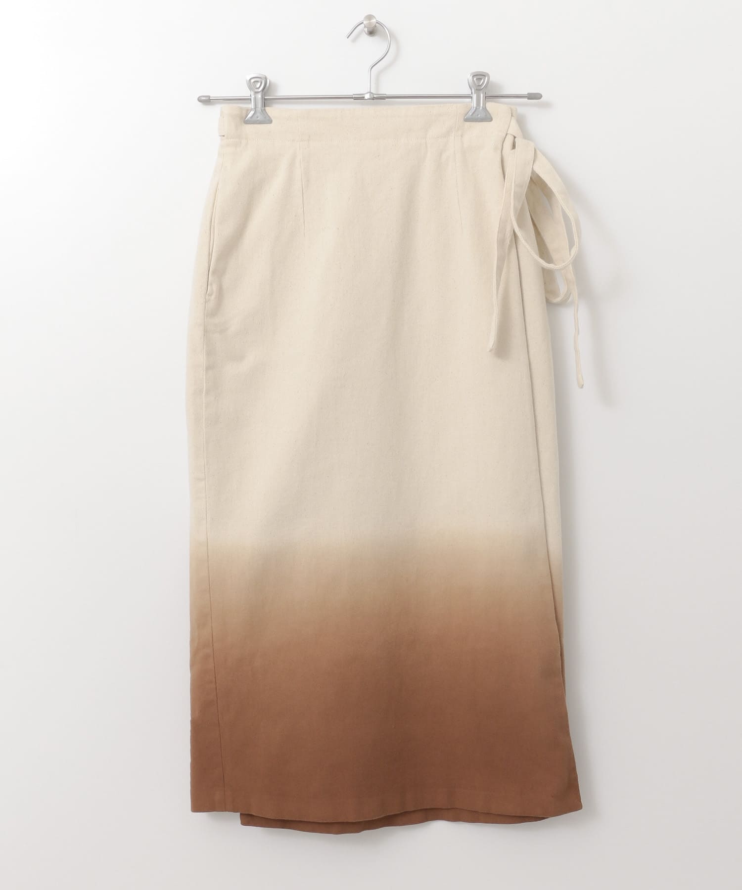 グラデーションディップダイスカート∴ BROWN one