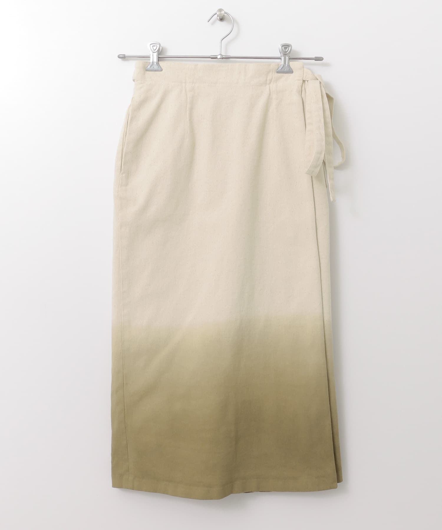 グラデーションディップダイスカート∴ KHAKI one