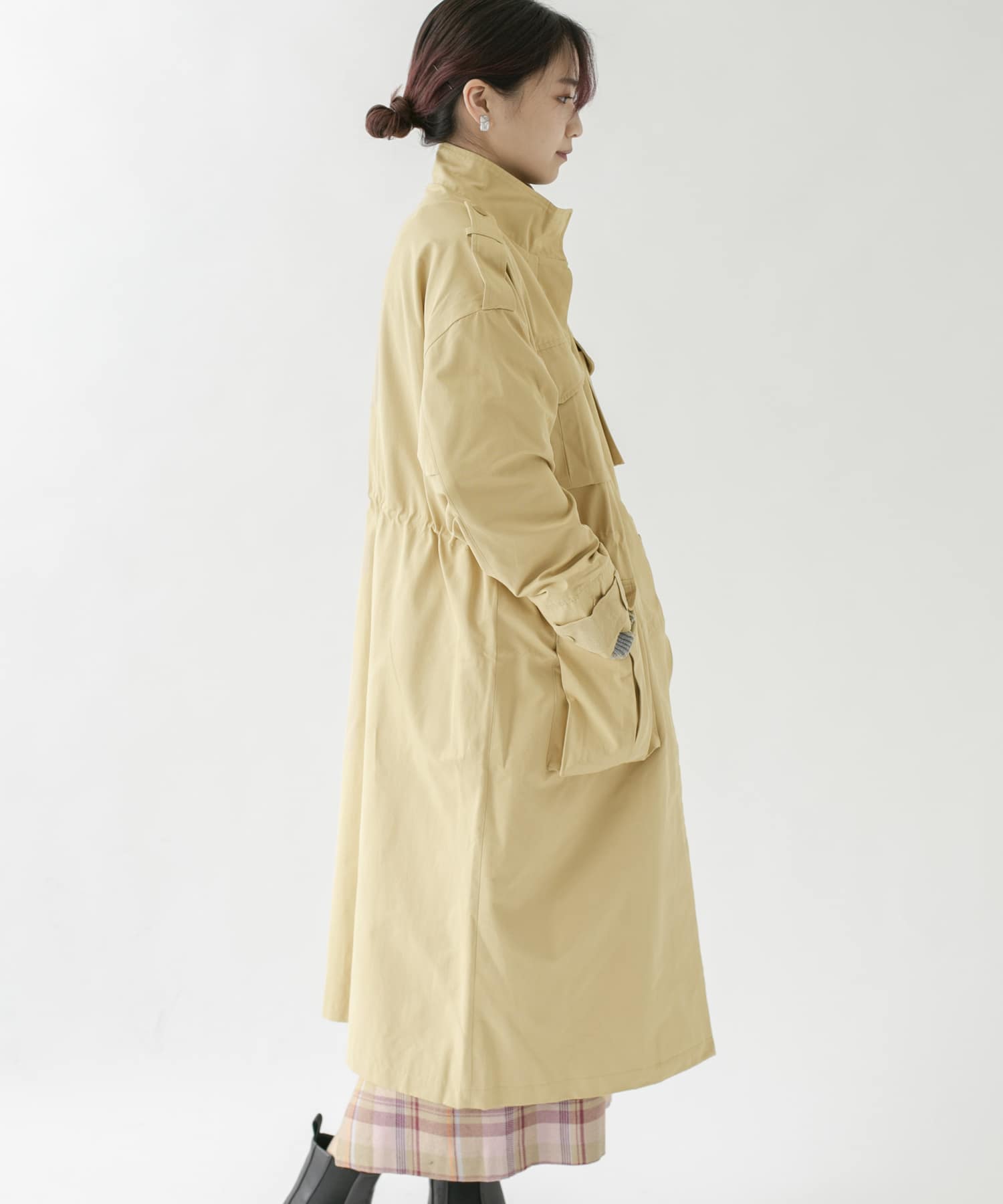 ドロストミリタリーコート BEIGE one