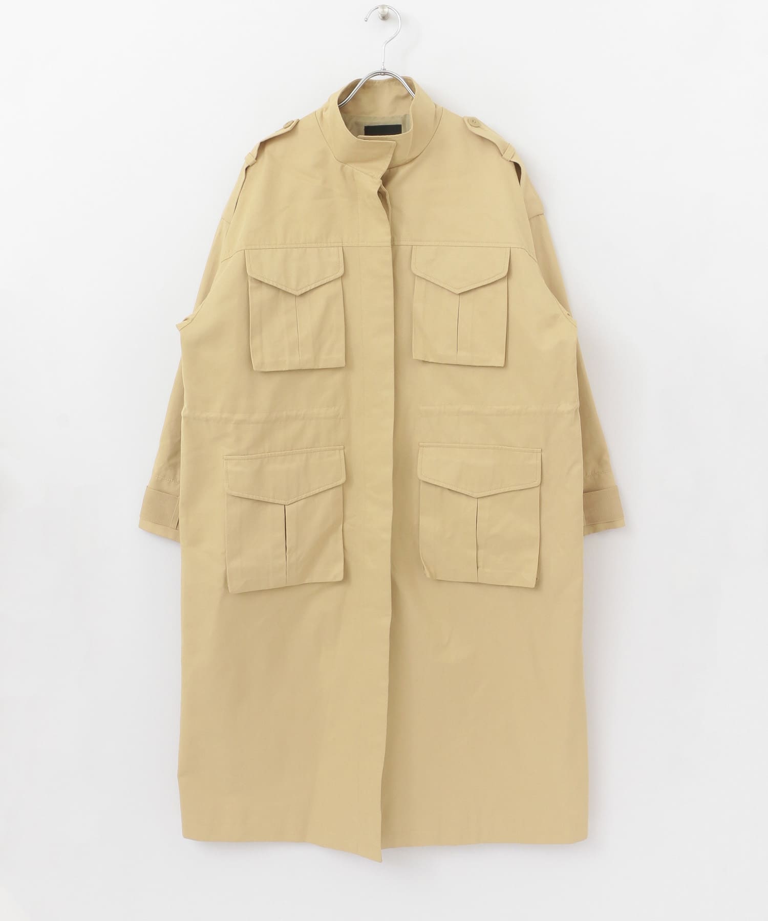 ドロストミリタリーコート BEIGE one