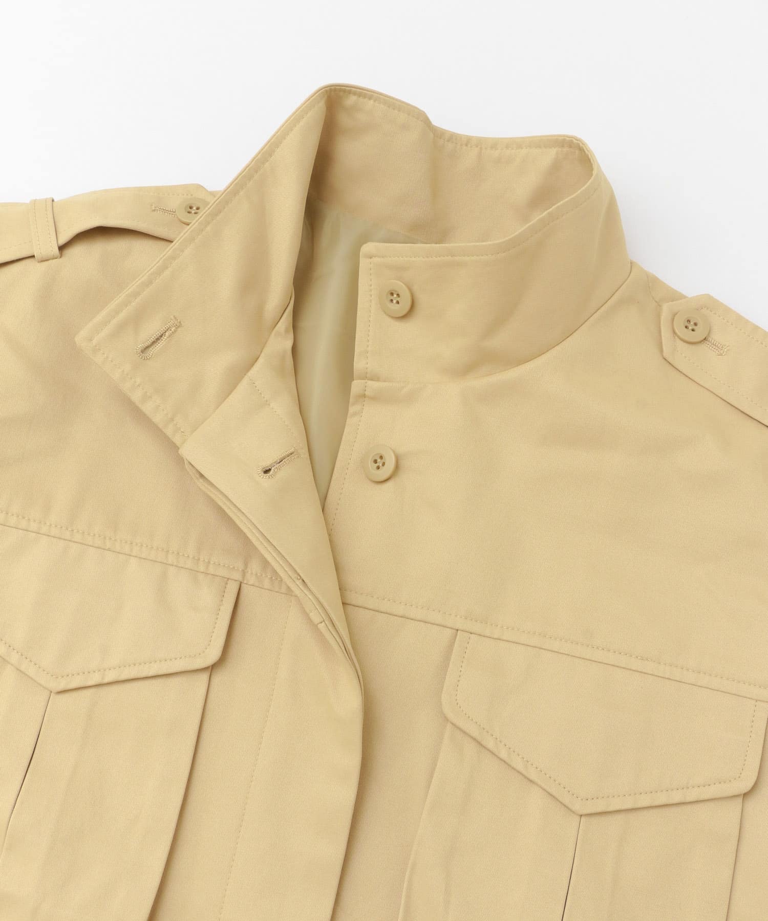 ドロストミリタリーコート BEIGE one