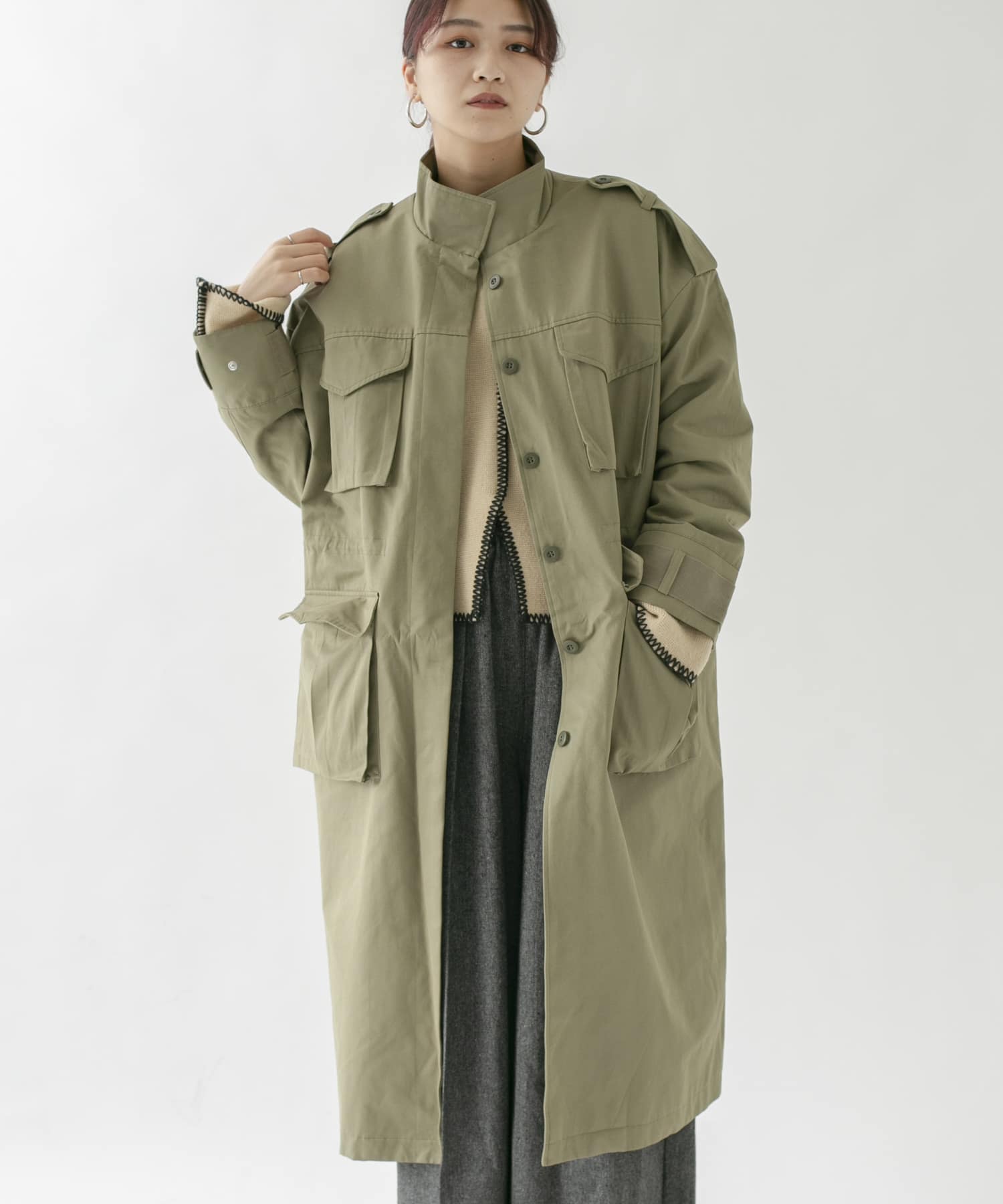 身長：165cm サイズ：one