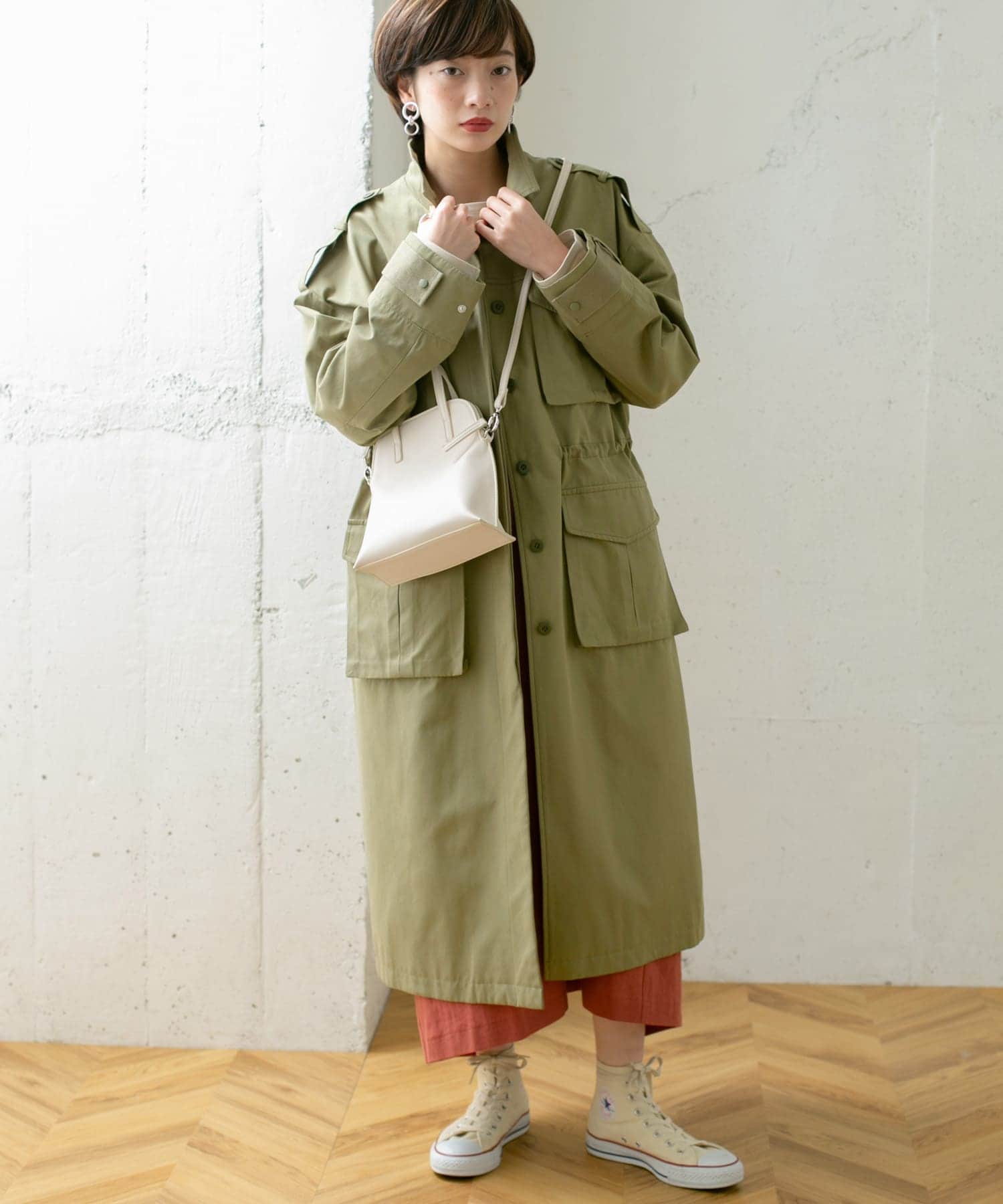 身長：159cm サイズ：one
