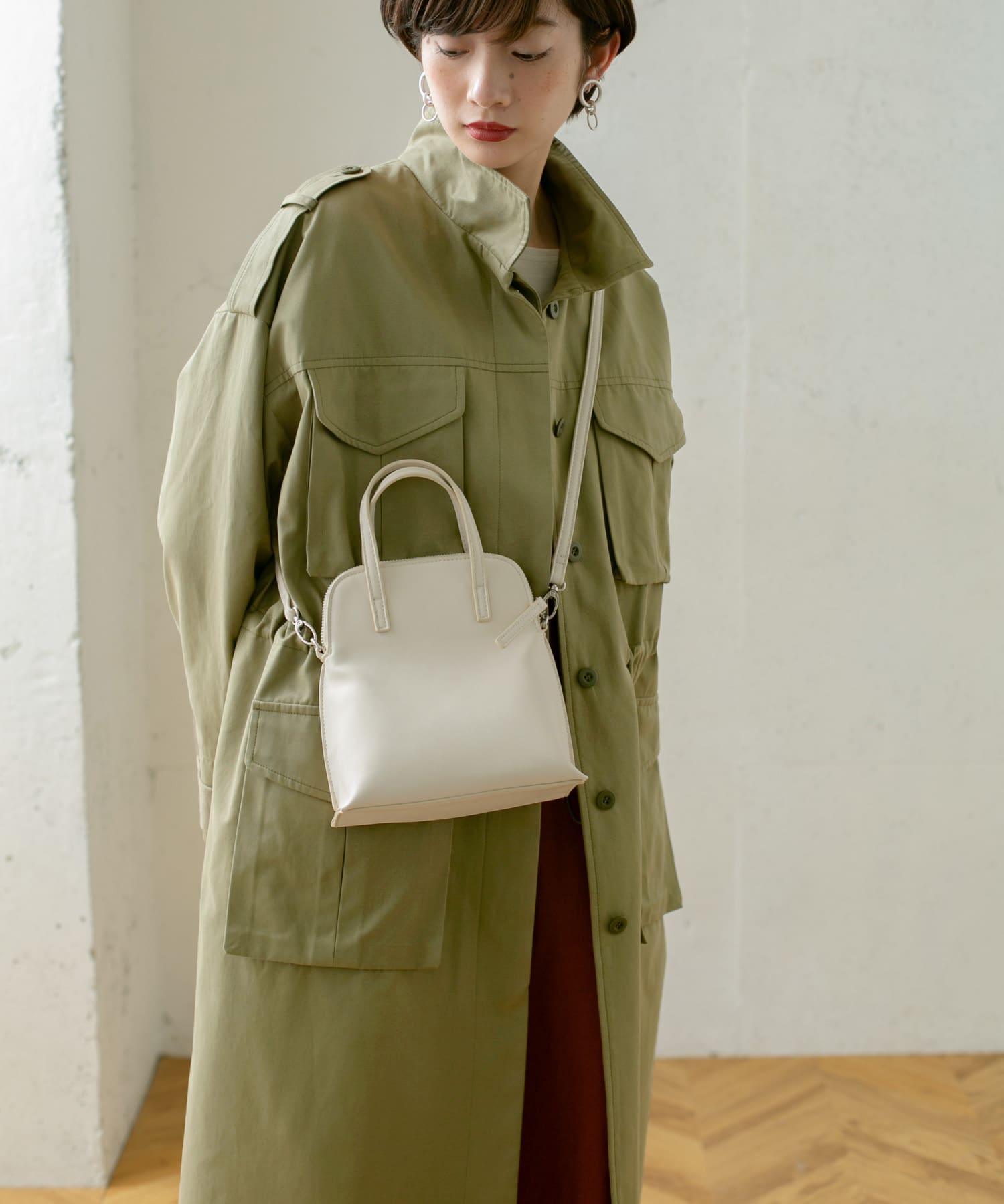 ドロストミリタリーコート KHAKI one