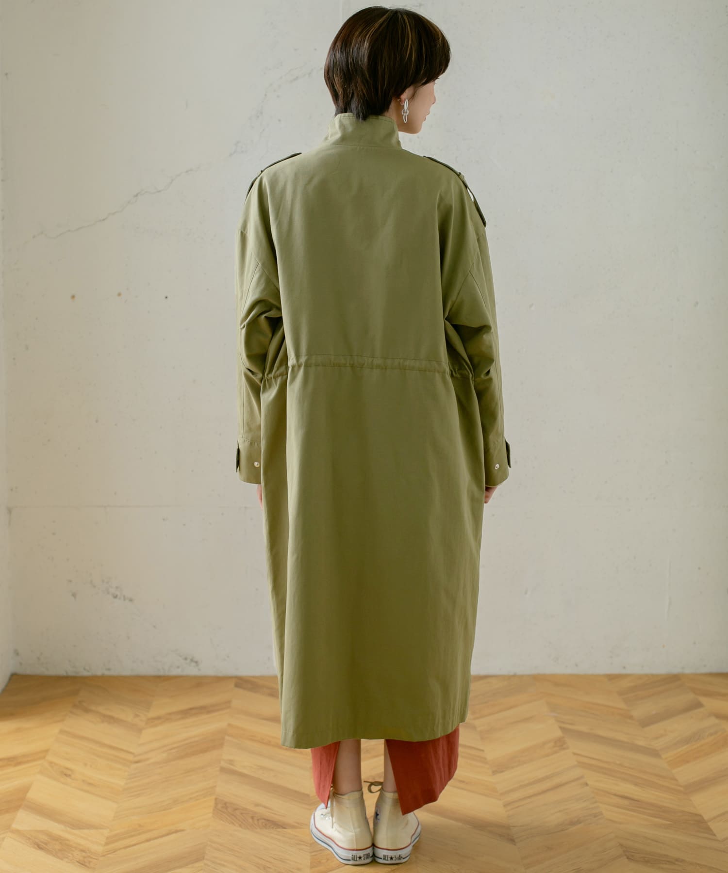 ドロストミリタリーコート KHAKI one