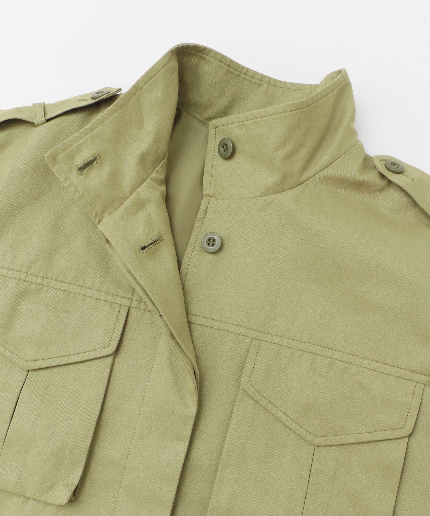 ドロストミリタリーコート KHAKI one