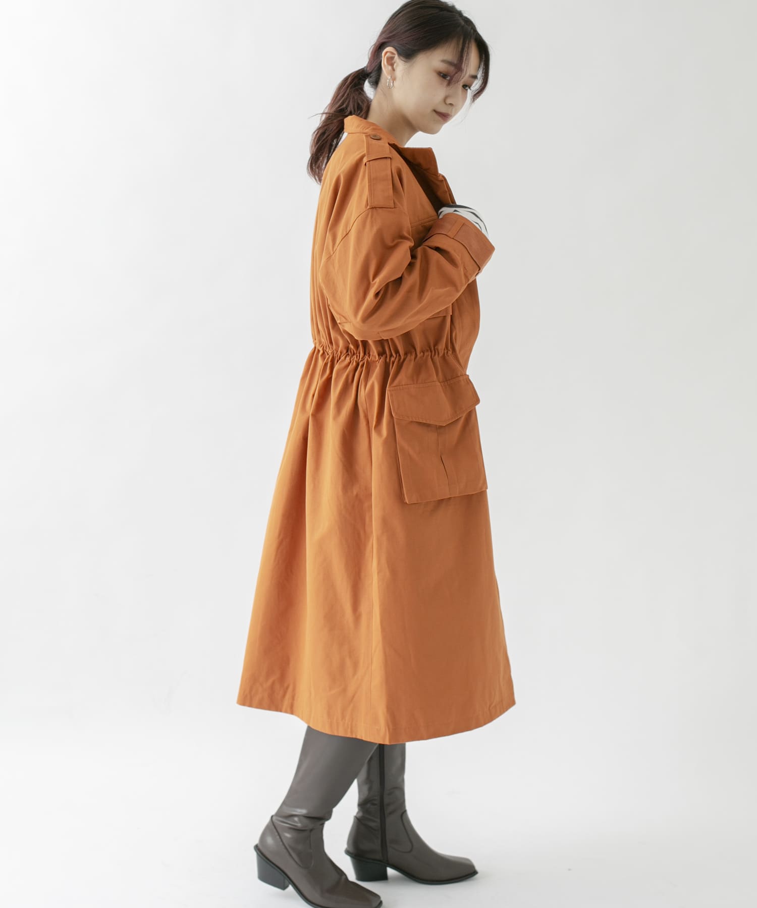 ドロストミリタリーコート ORANGE one