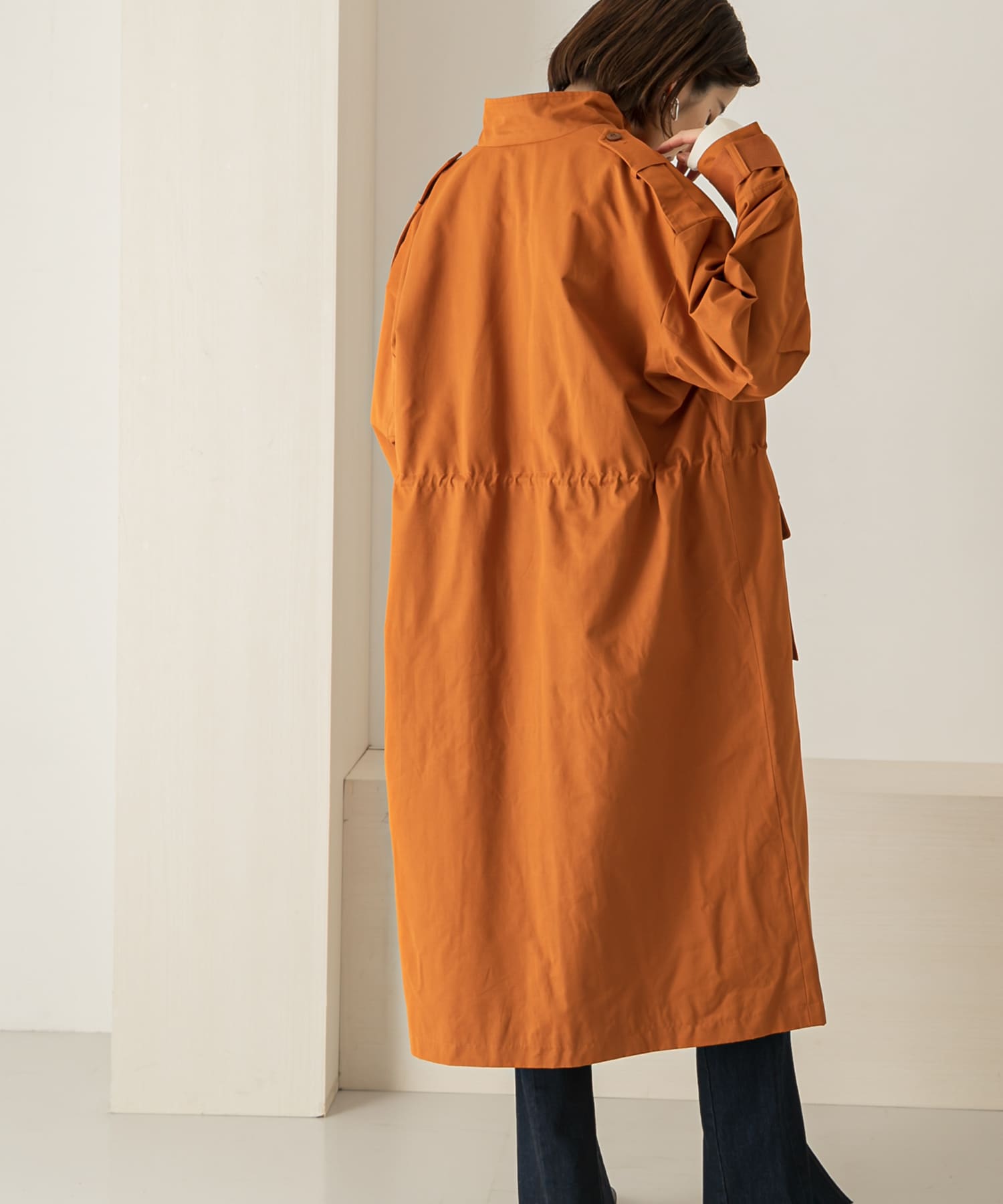 ドロストミリタリーコート ORANGE one