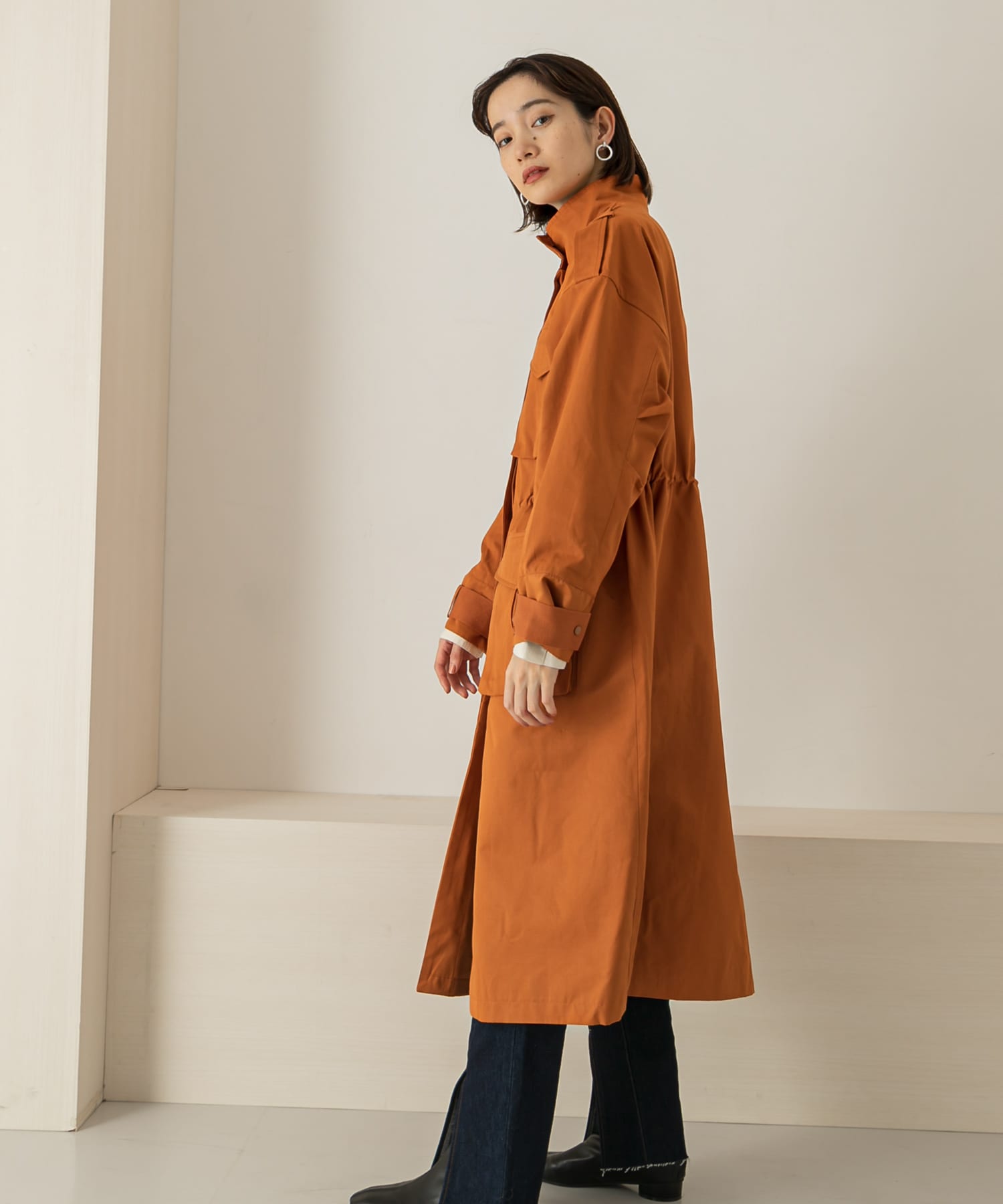 ドロストミリタリーコート ORANGE one