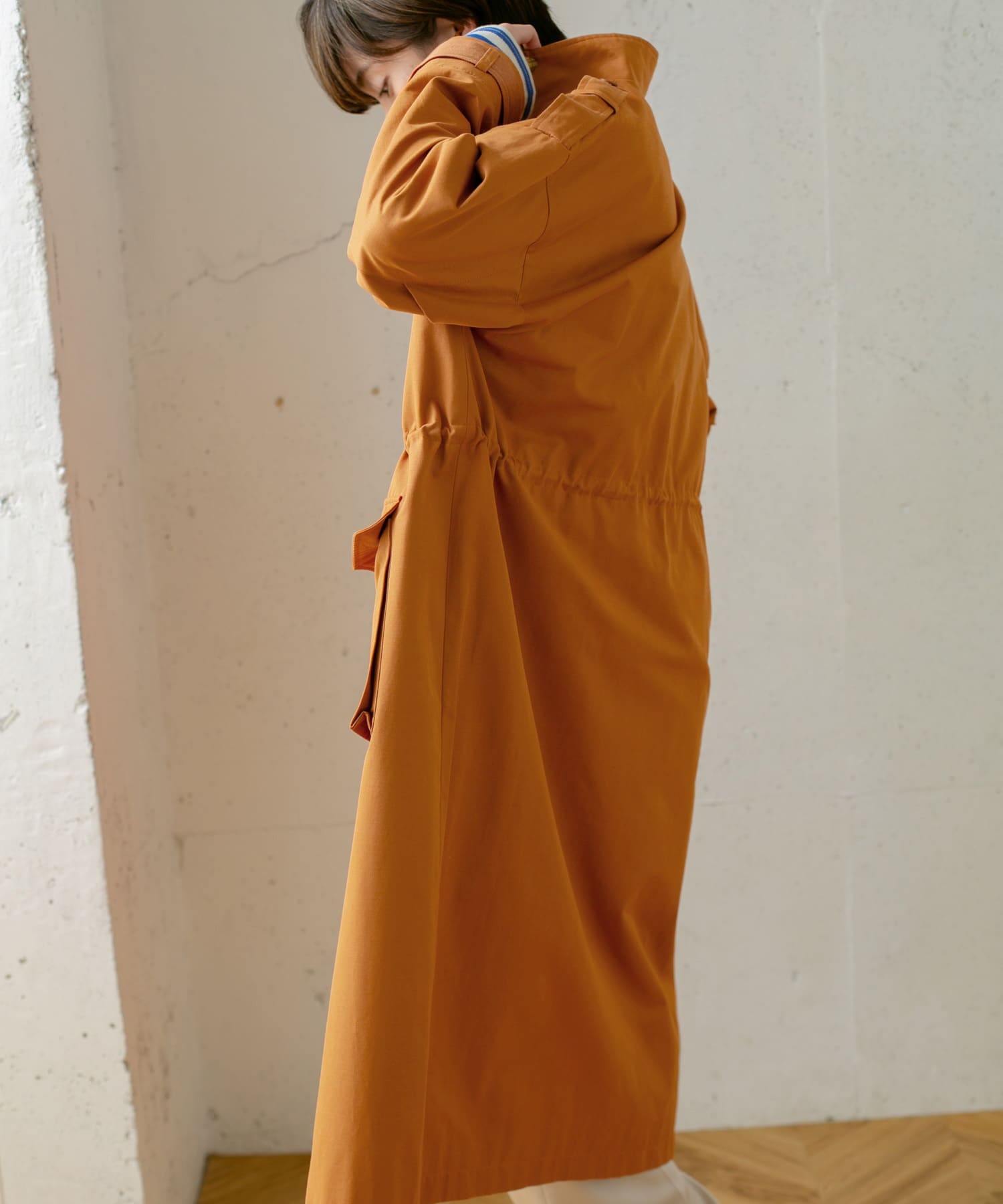 ドロストミリタリーコート ORANGE one