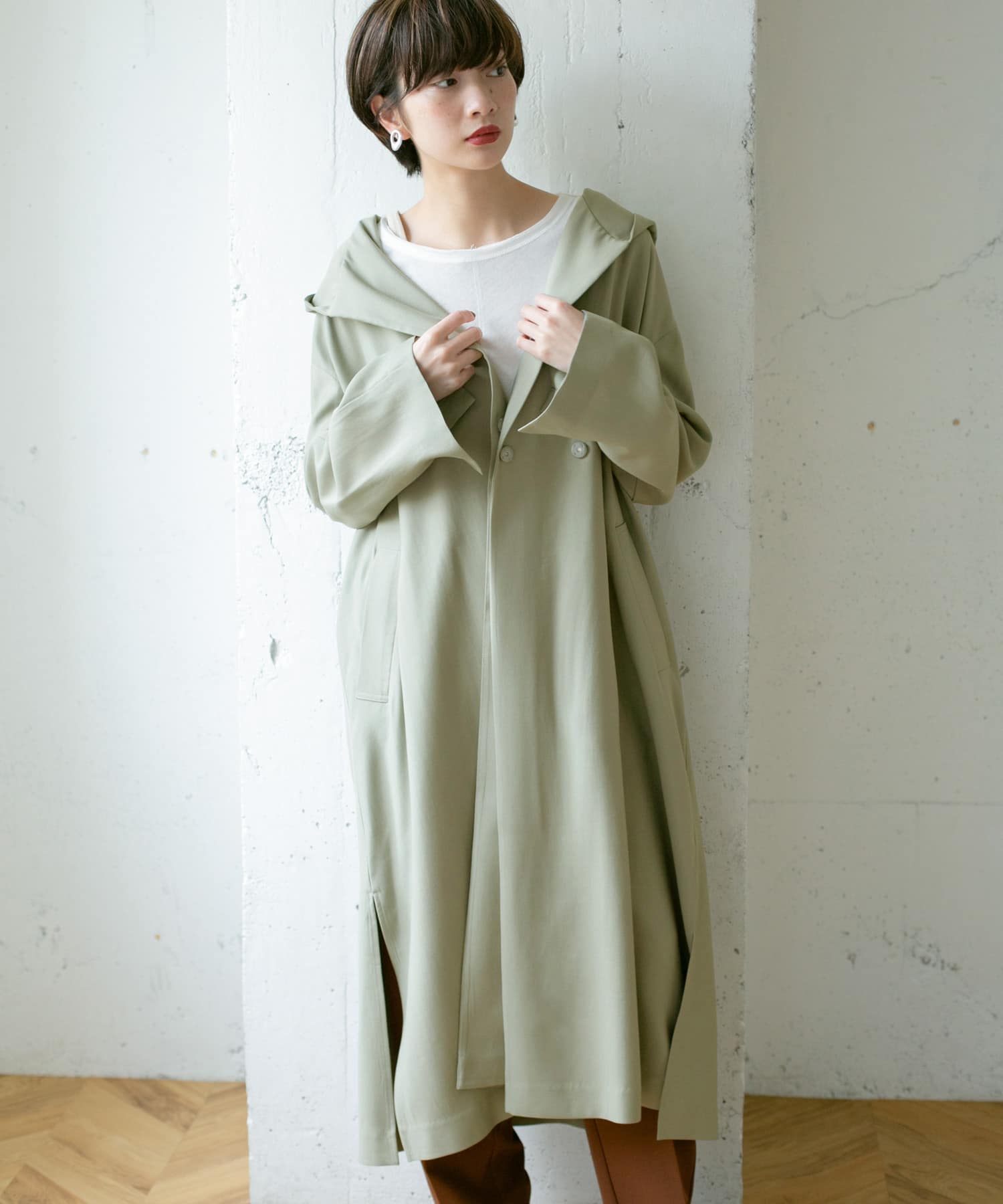 身長：159cm サイズ：one