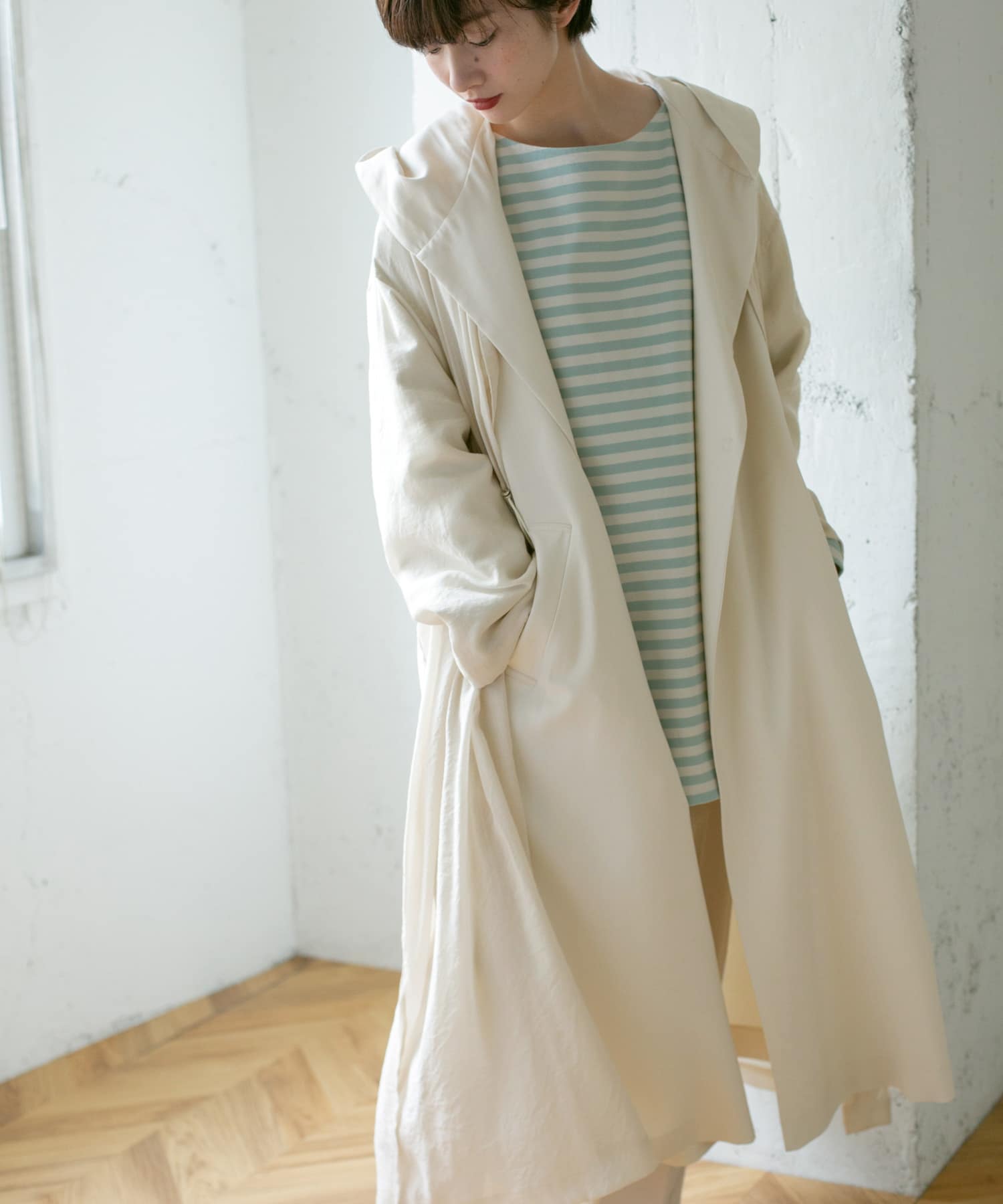 身長：159cm サイズ：one