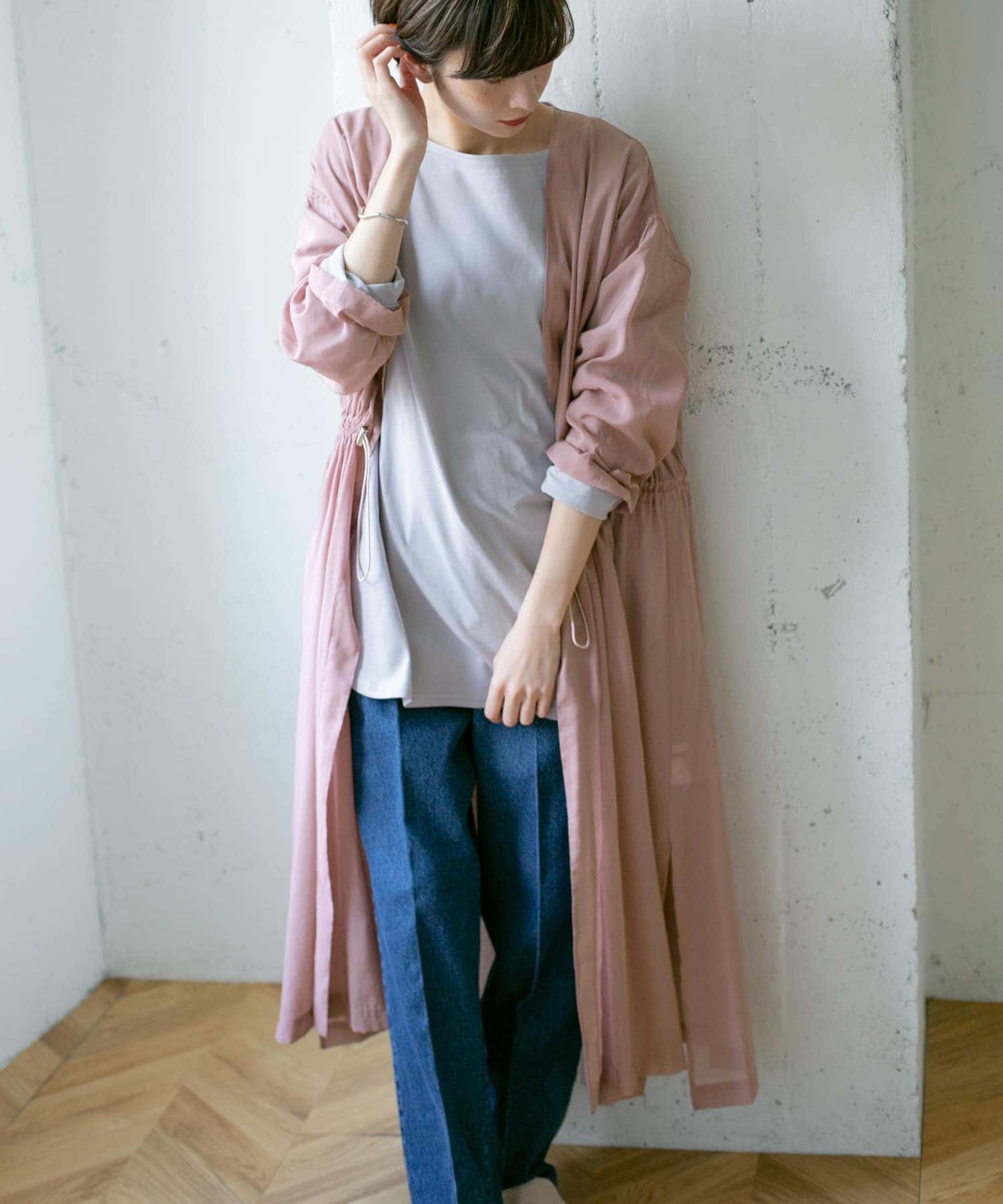 身長：159cm サイズ：one