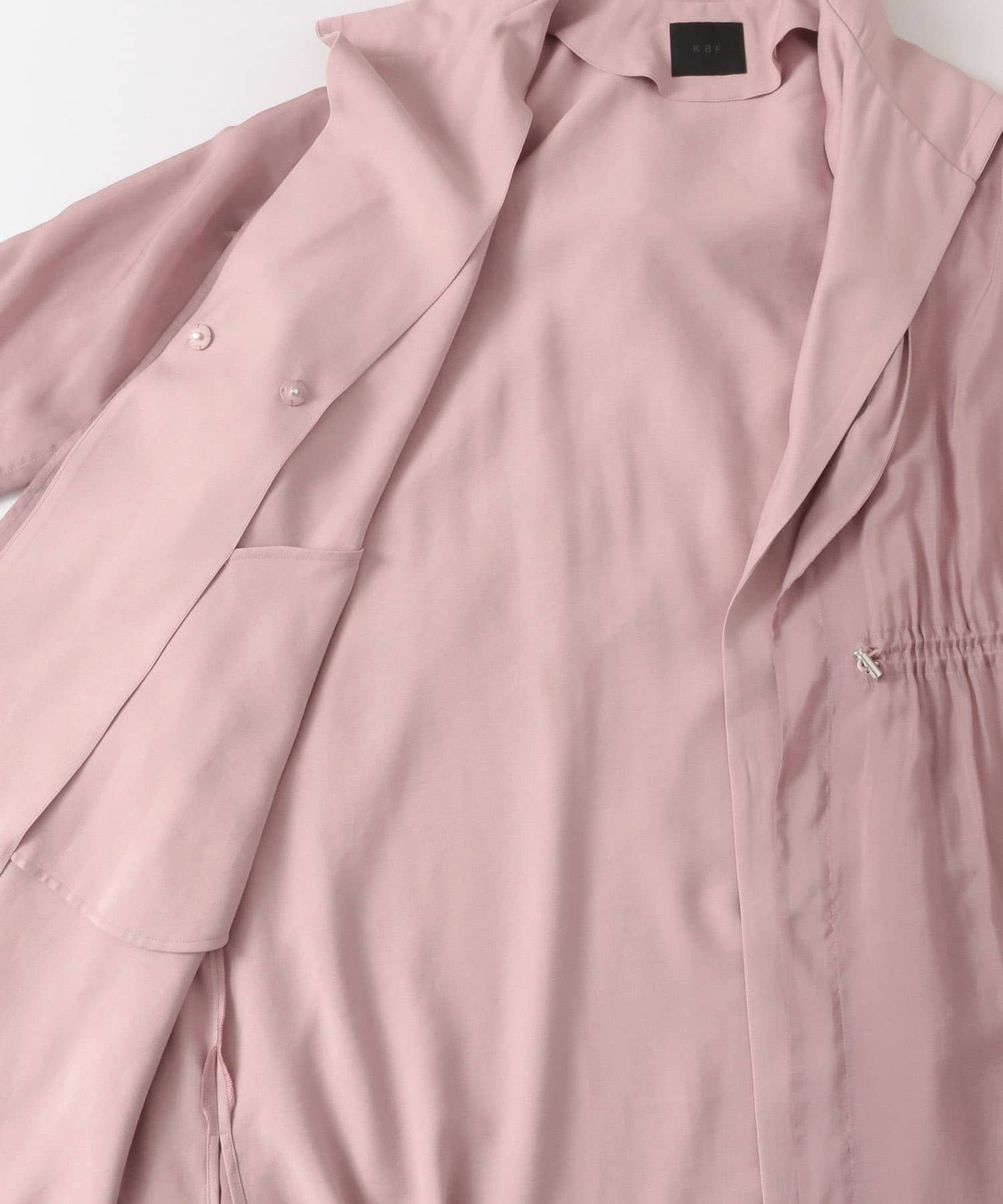 レイヤードフーディーコート PINK one