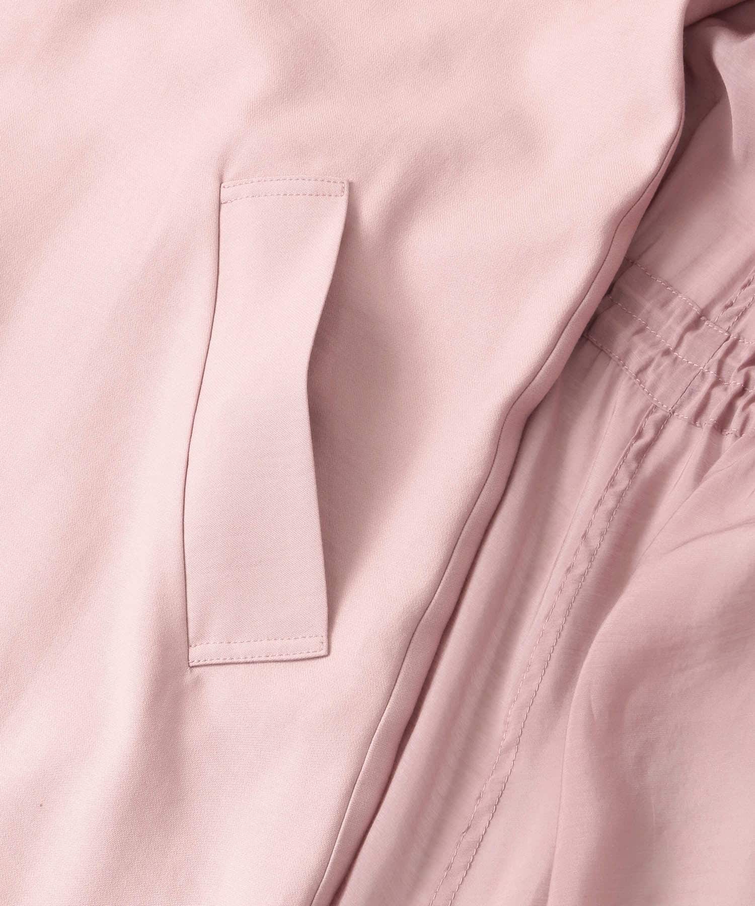 レイヤードフーディーコート PINK one