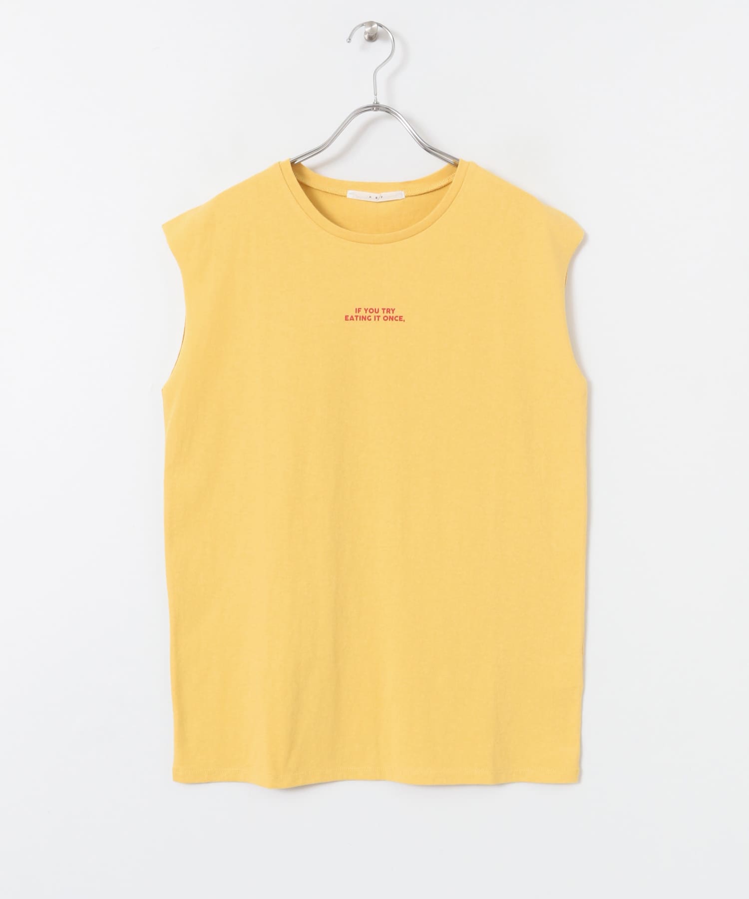 チャイニーズプリントTシャツ∴ YELLOW one