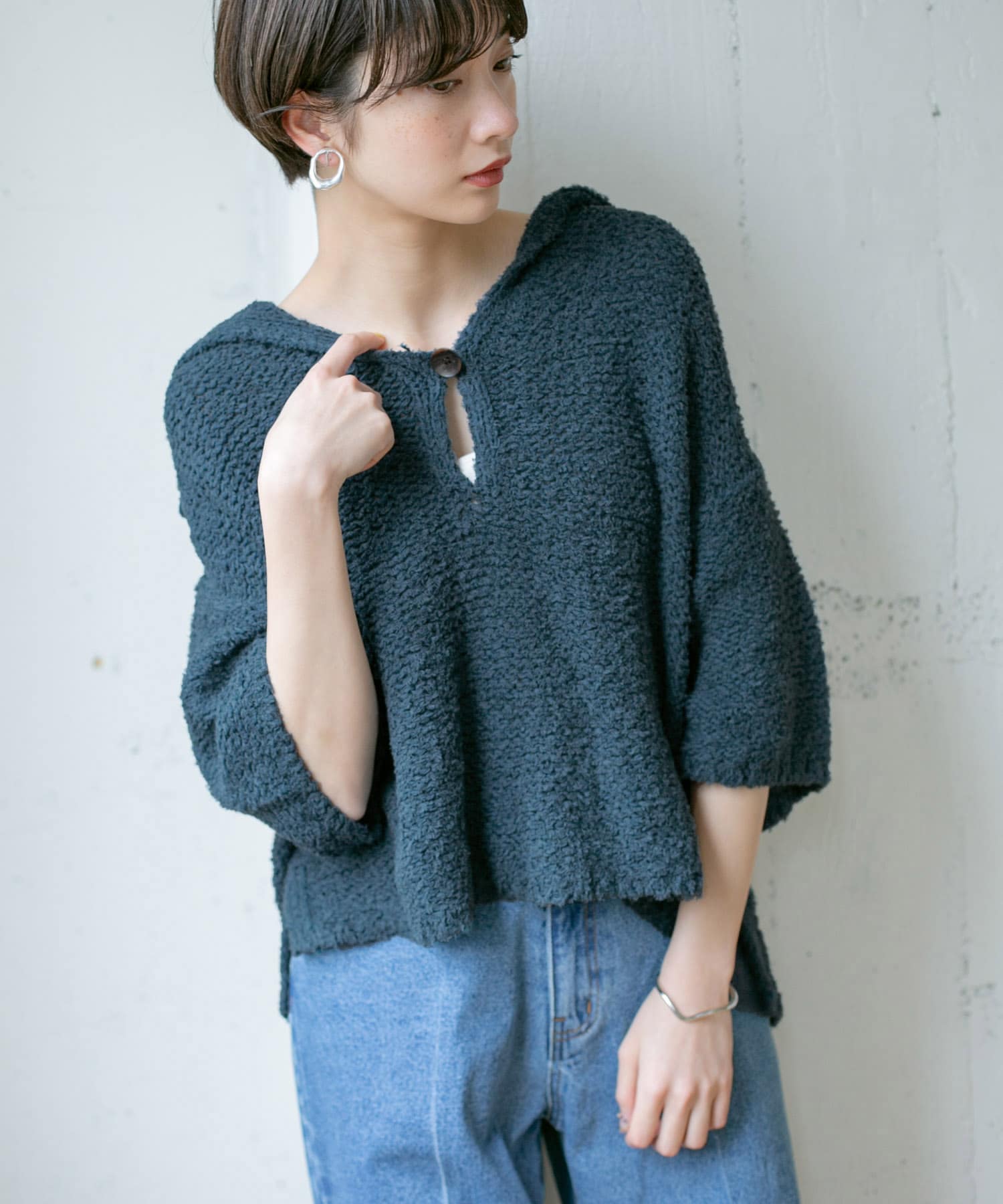 身長：159cm サイズ：one