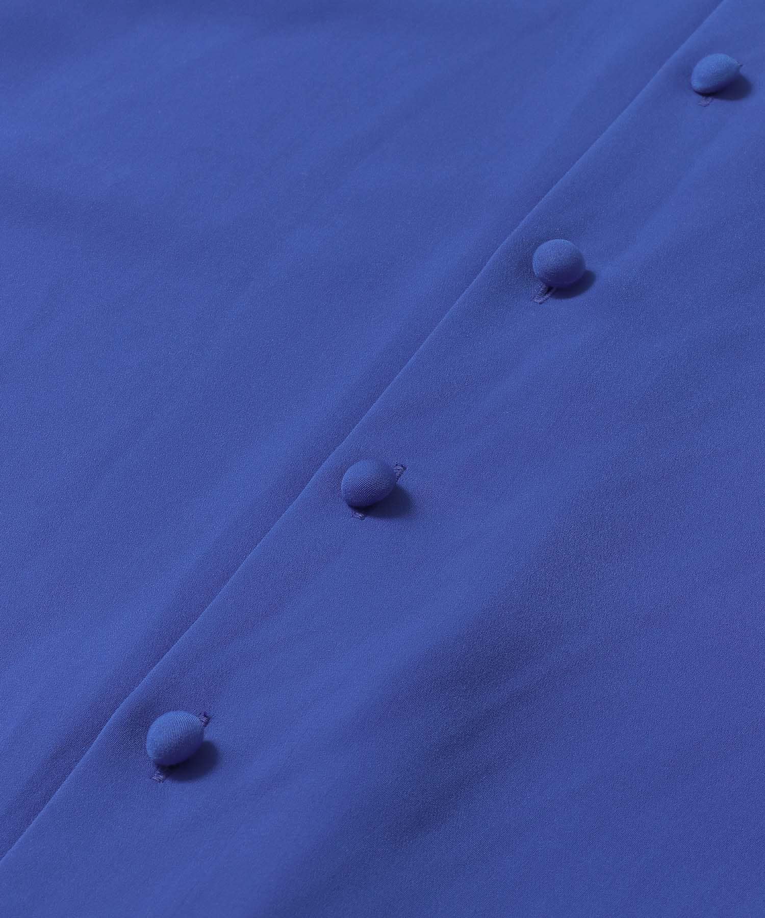 フロントボタンフレアースカート∴ BLUE one