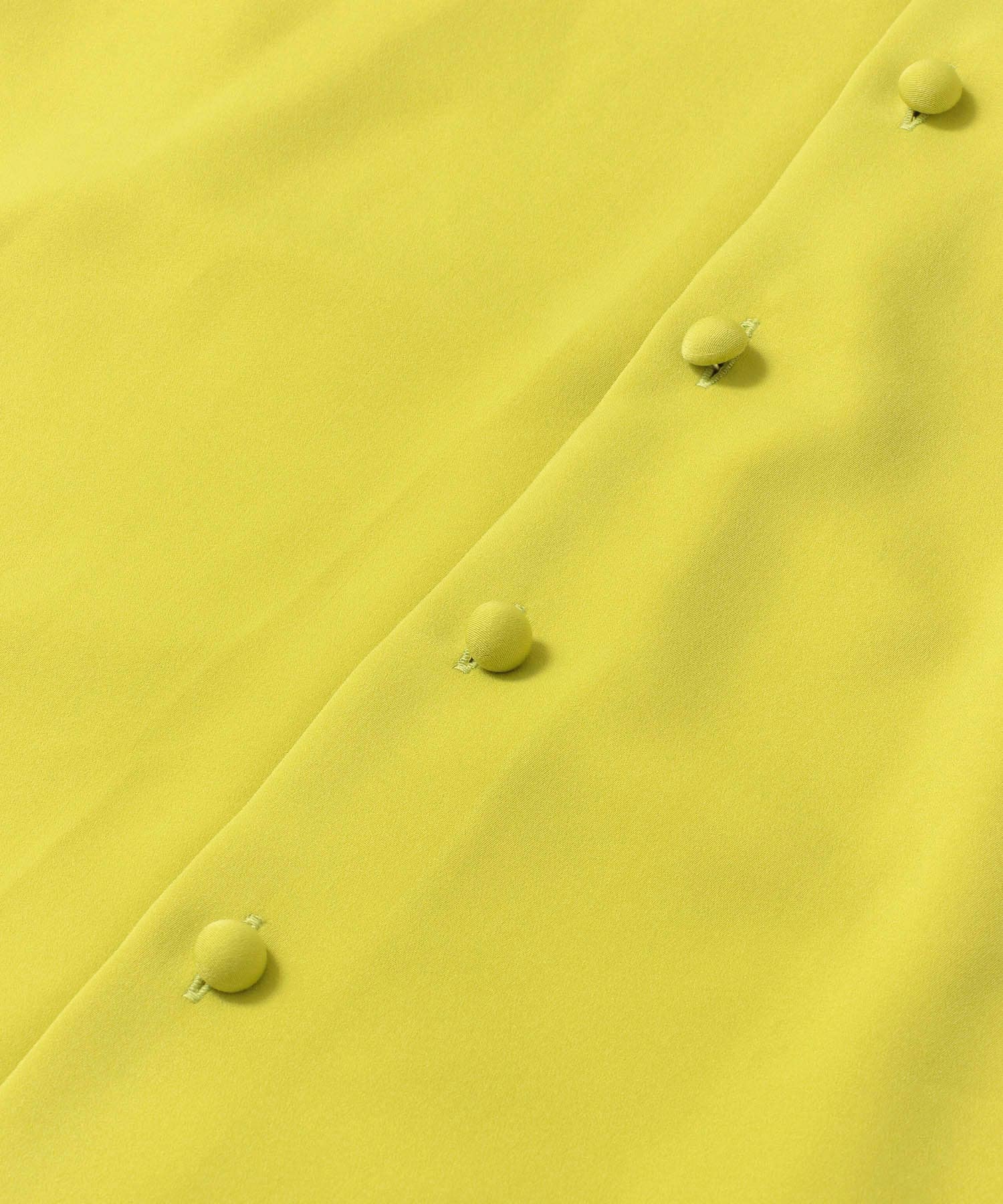 フロントボタンフレアースカート∴ YELLOW one
