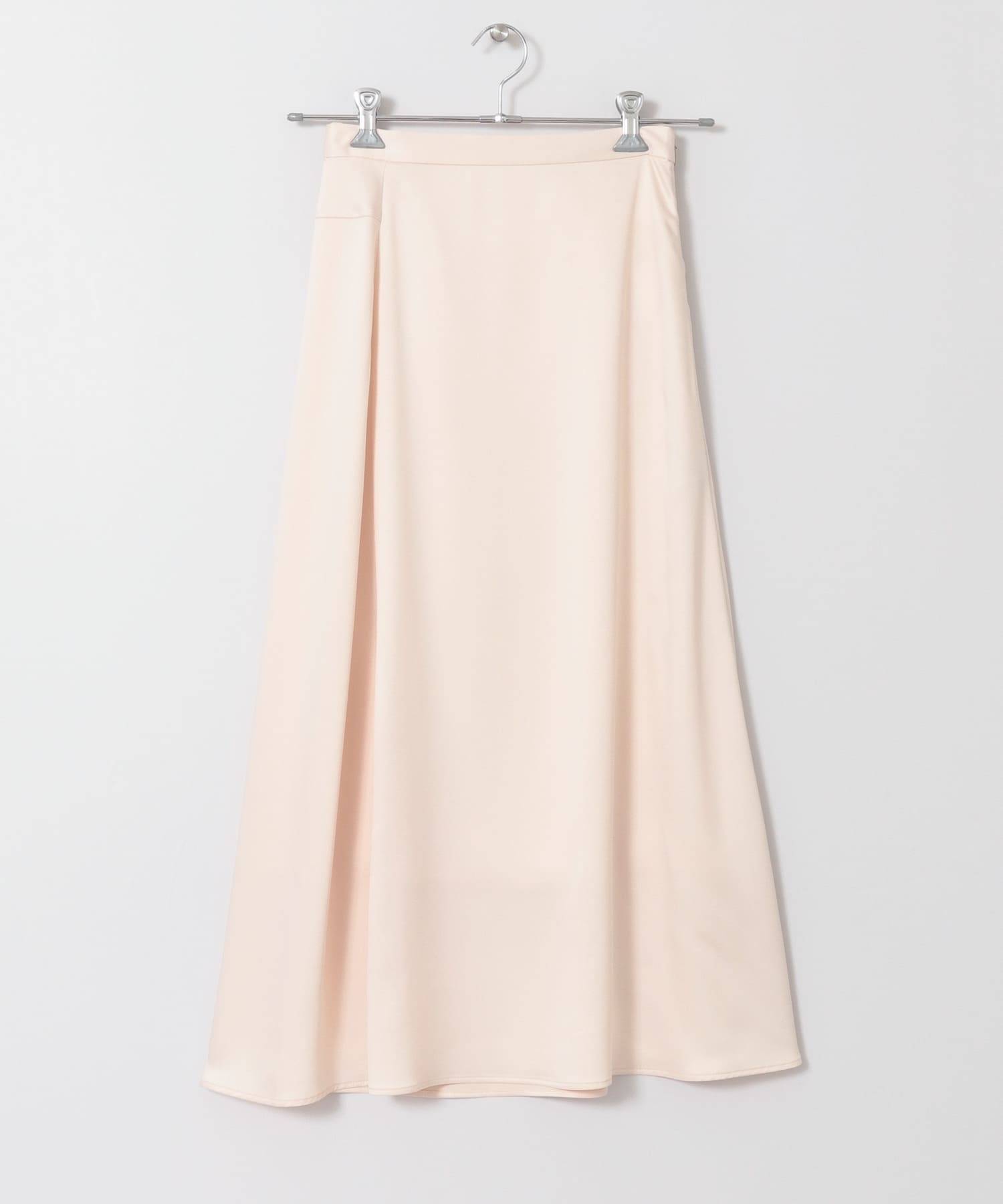 サテンAラインスカート IVORY one