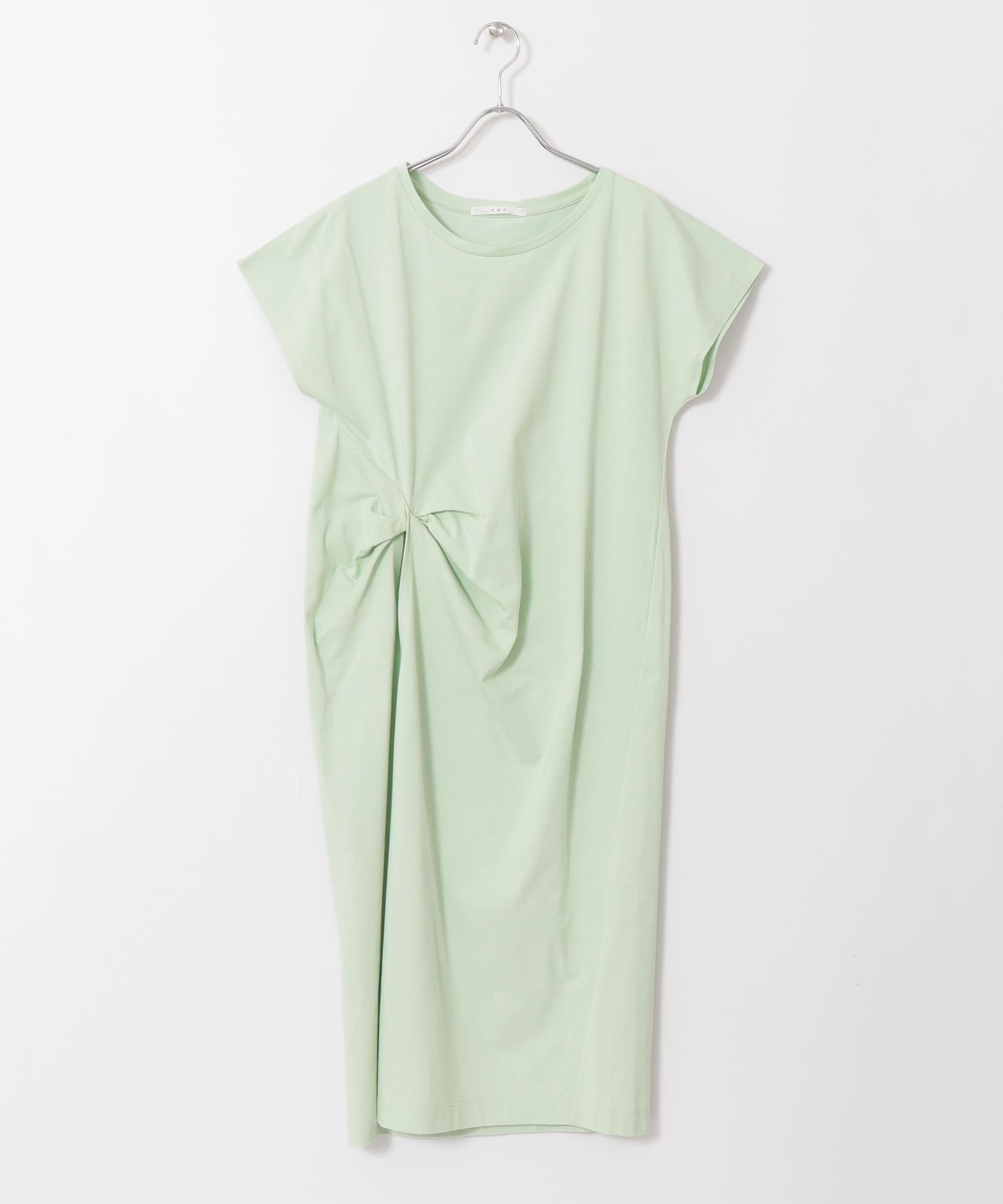 UR TECH スリットTシャツワンピース∴ L.GREEN one
