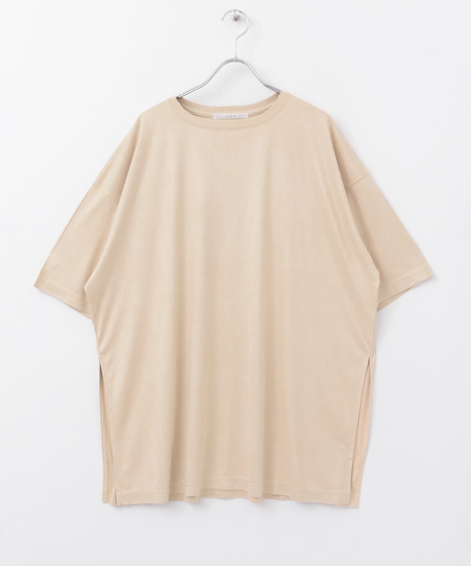 スエードBIG Tシャツ∴ BEIGE one