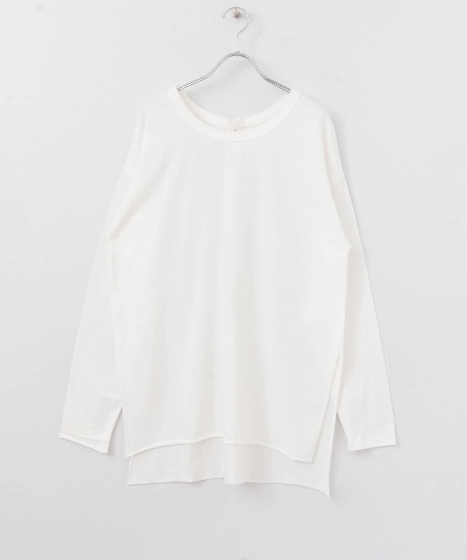 バックヘンリーオーバーサイズTシャツ OFF one