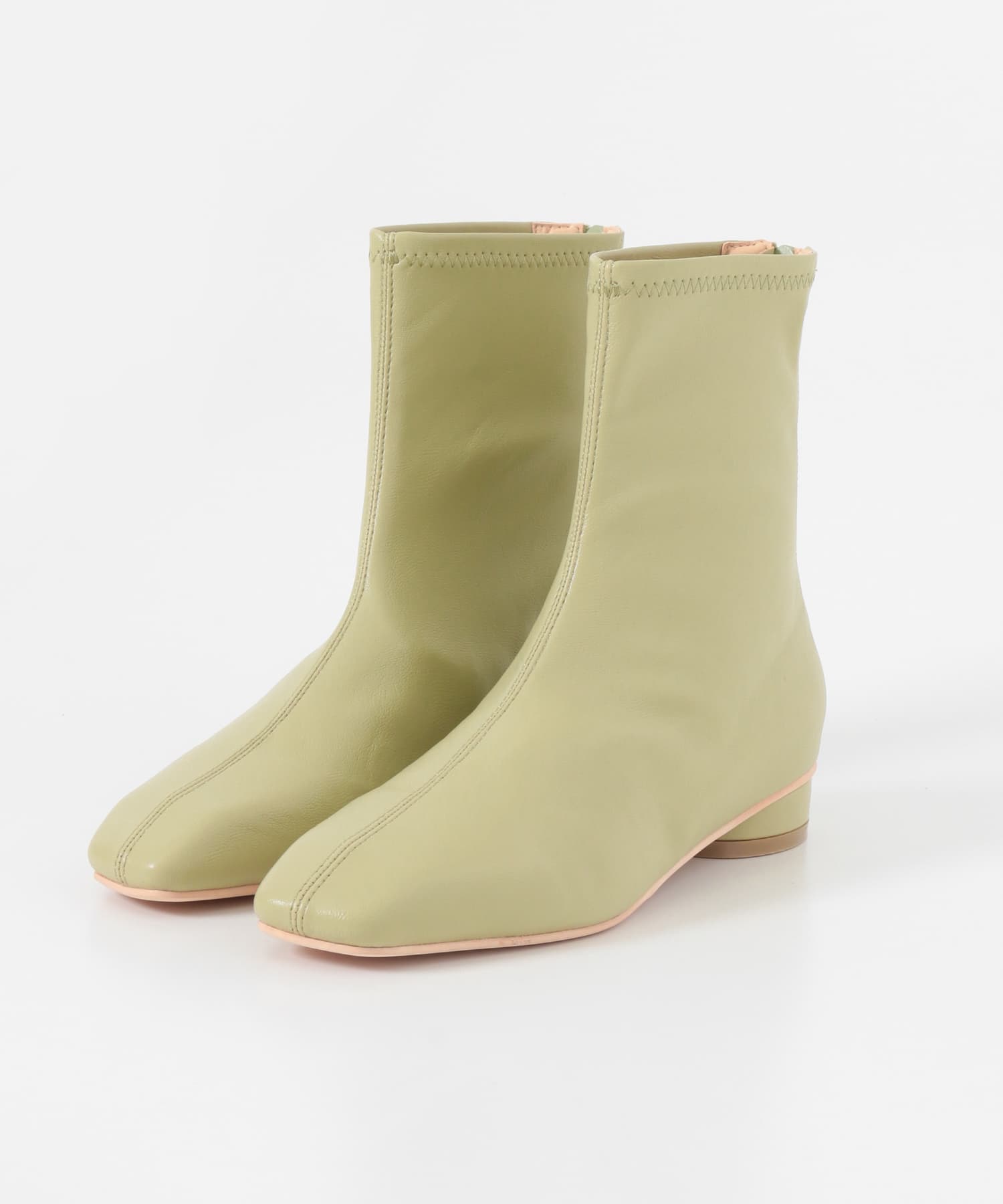 スリムショートブーツ PISTACHIO 36